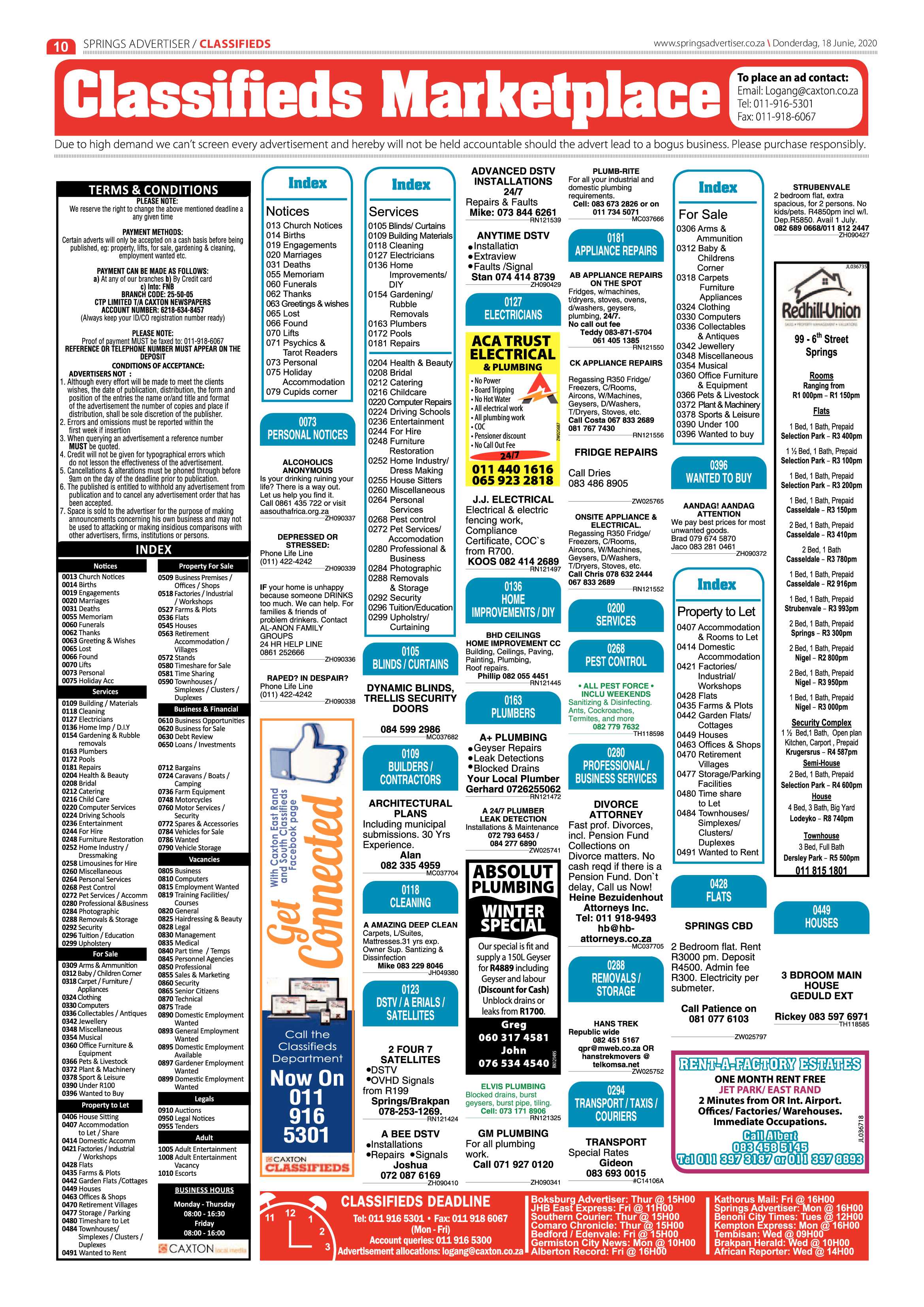 Springs Advertiser 18 June 2020 page 10