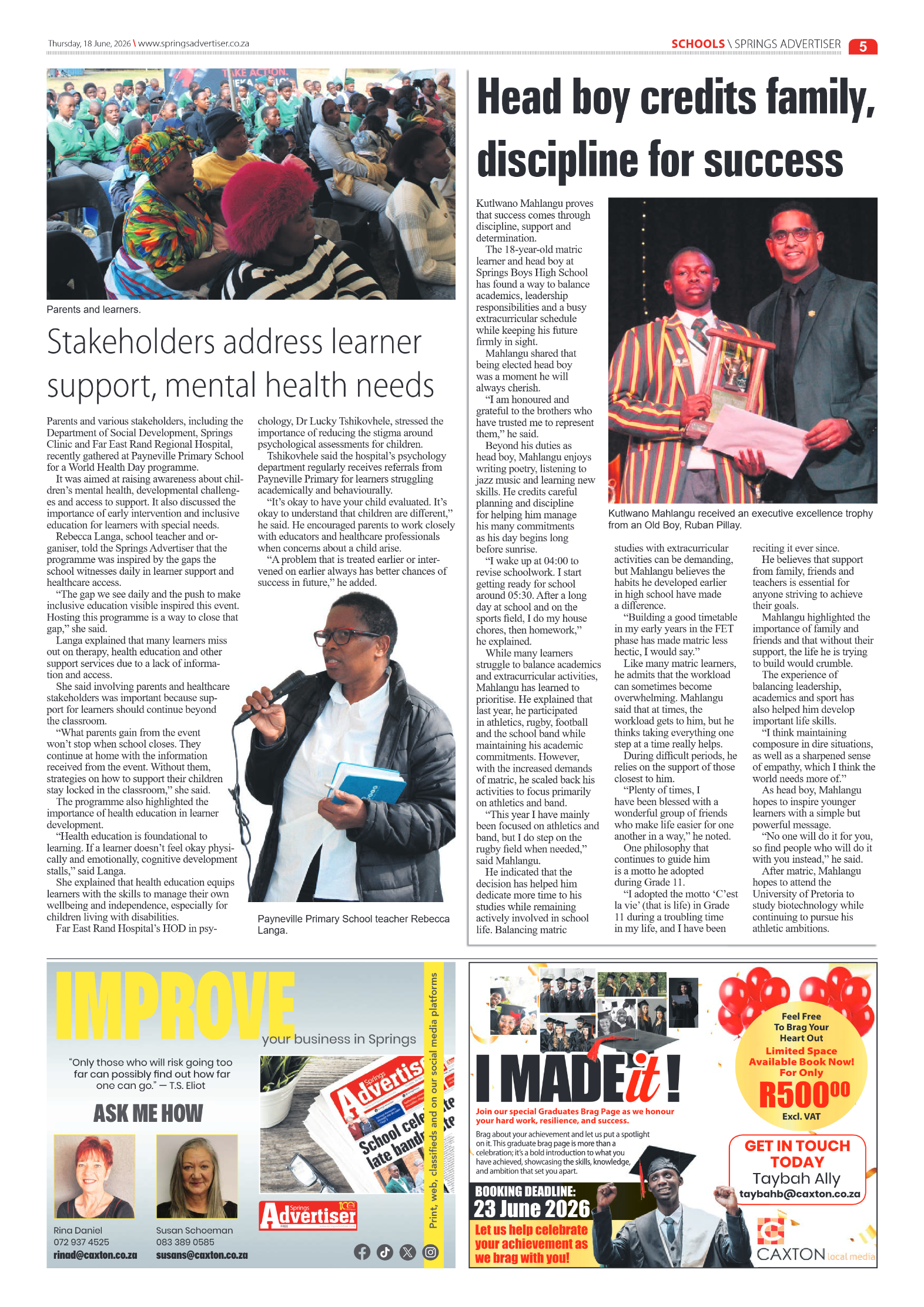 Springs Advertiser 18 June 2026 page 5