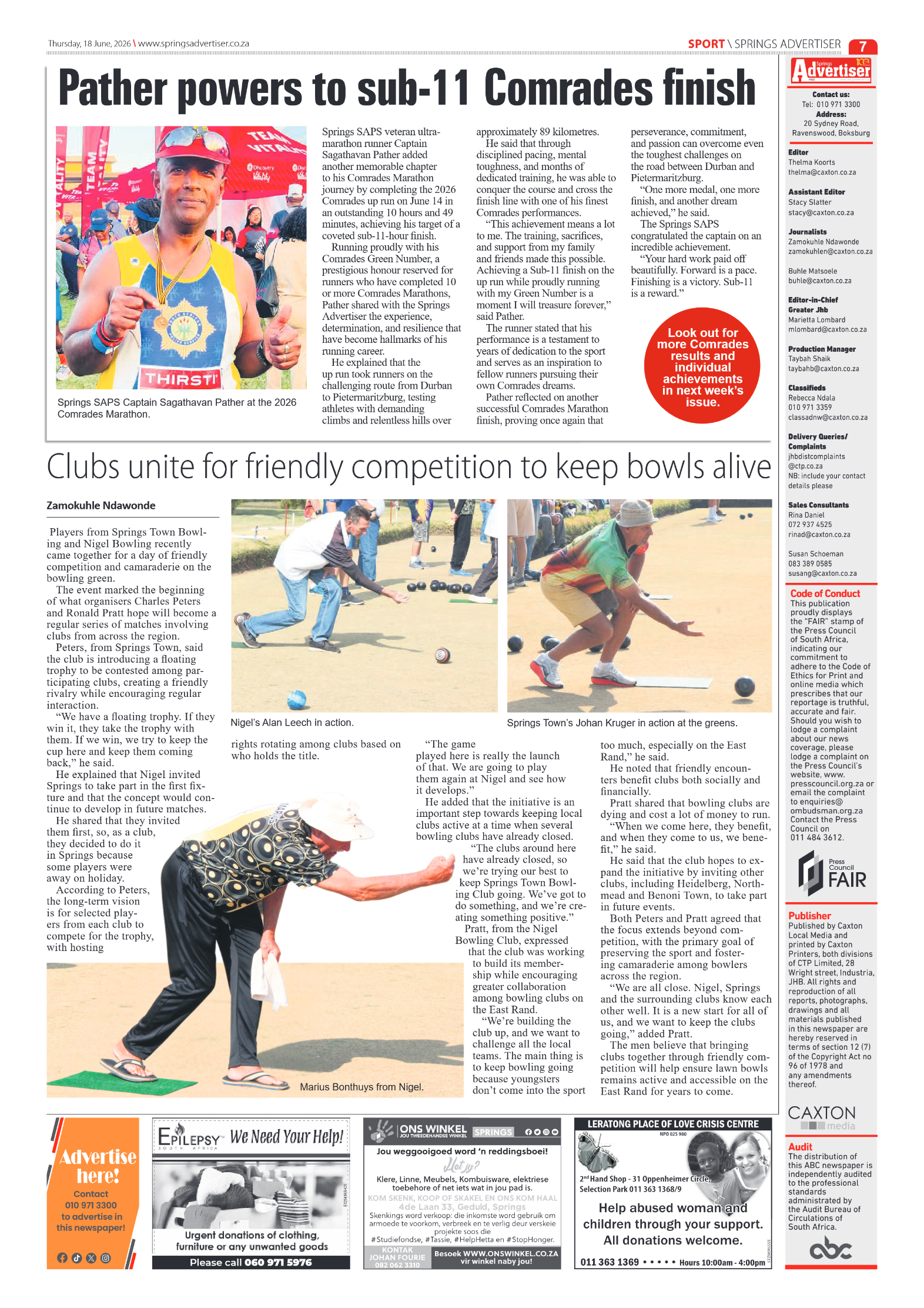 Springs Advertiser 18 June 2026 page 7
