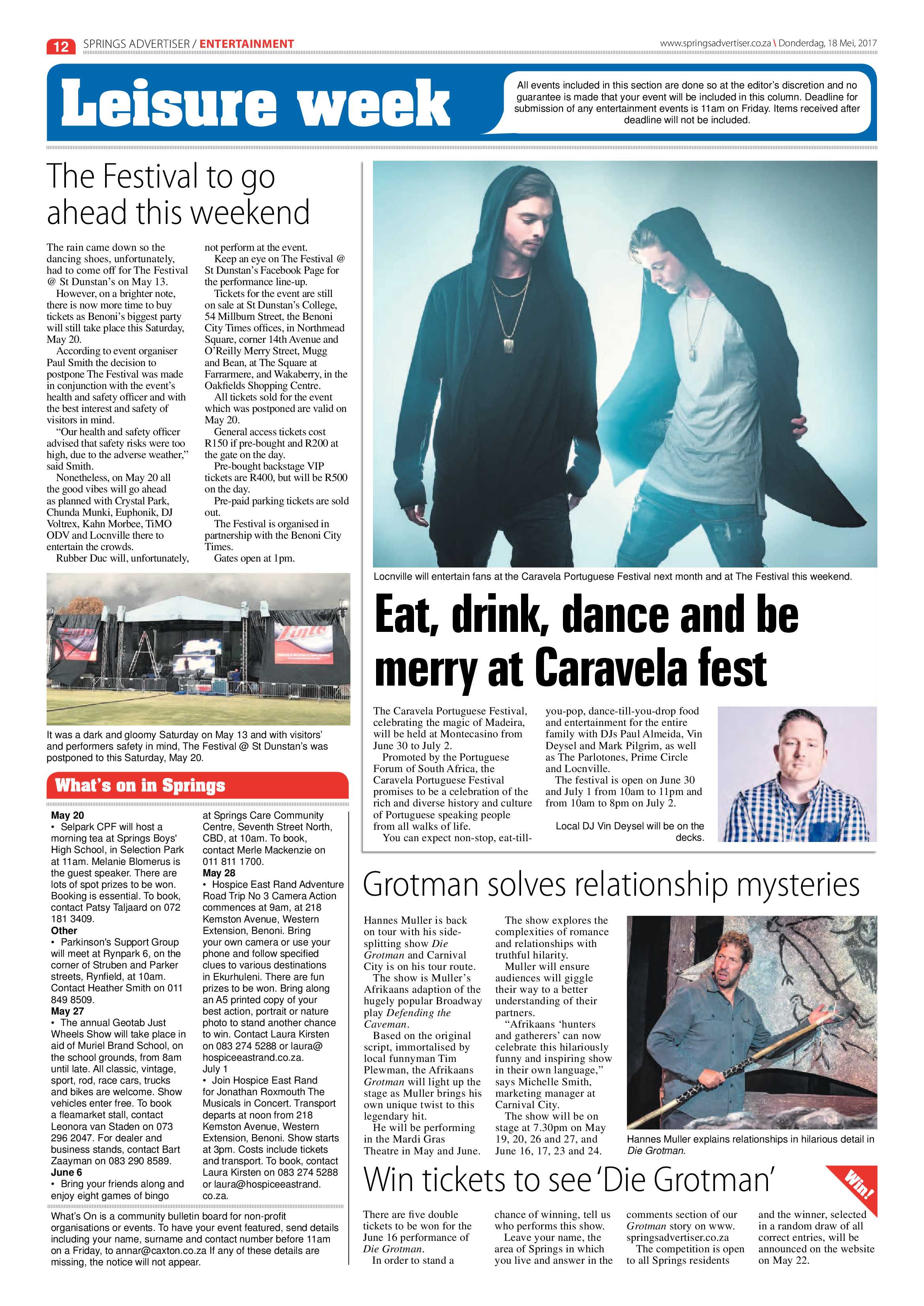 Springs Advertiser 18 May 2017 page 12