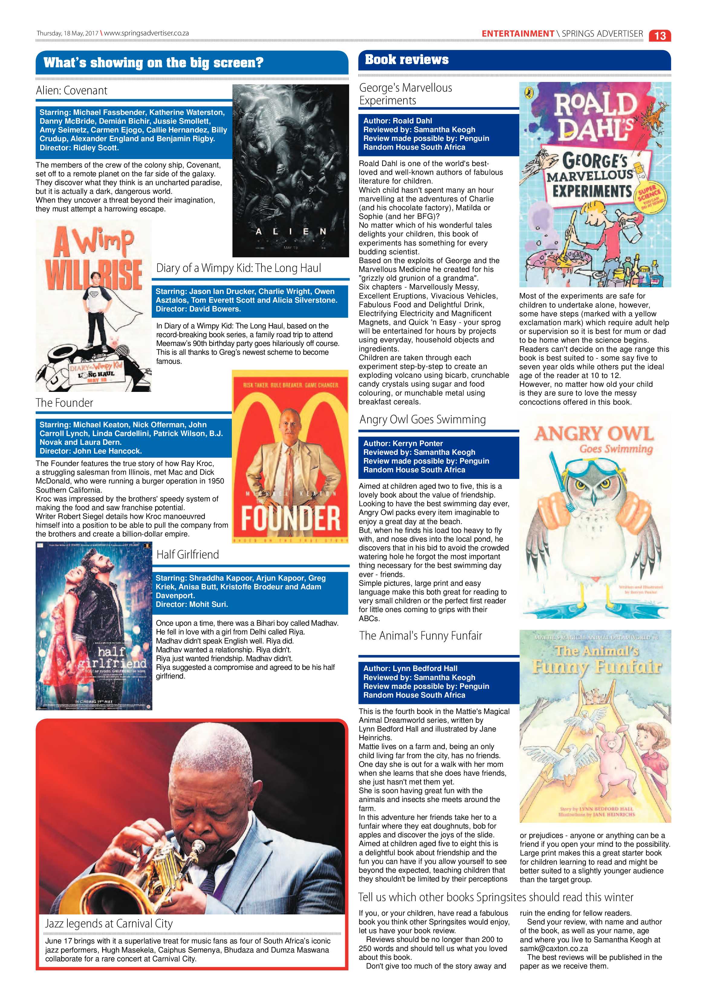 Springs Advertiser 18 May 2017 page 13
