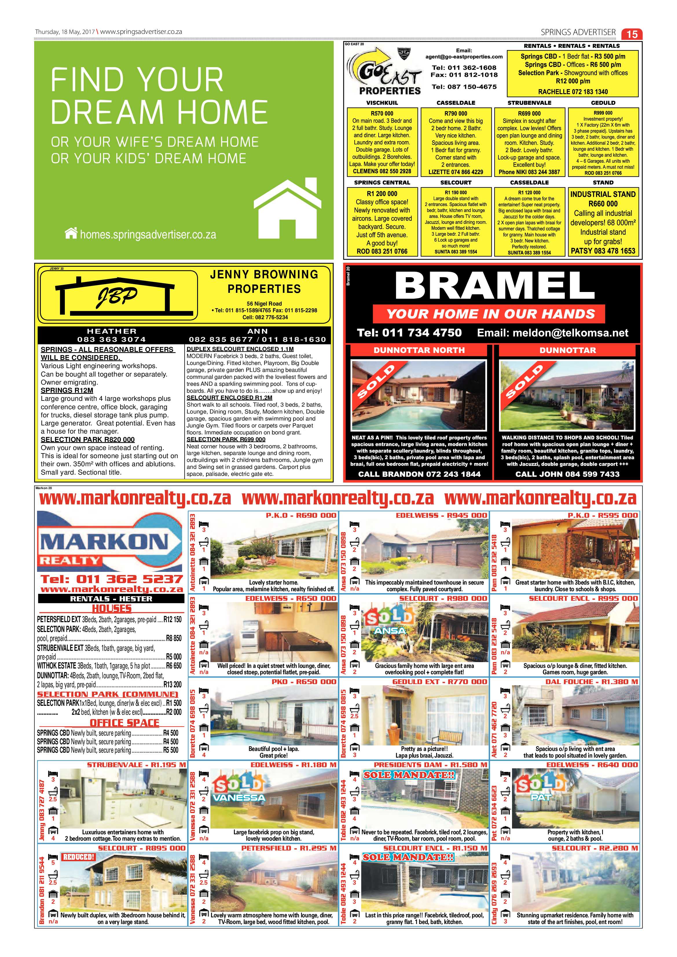 Springs Advertiser 18 May 2017 page 15