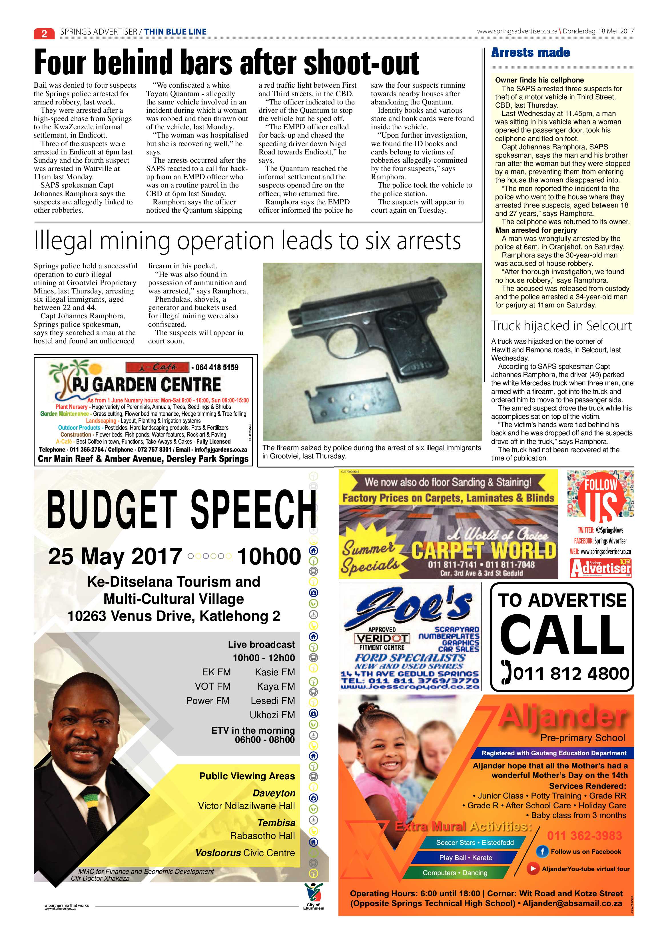 Springs Advertiser 18 May 2017 page 2