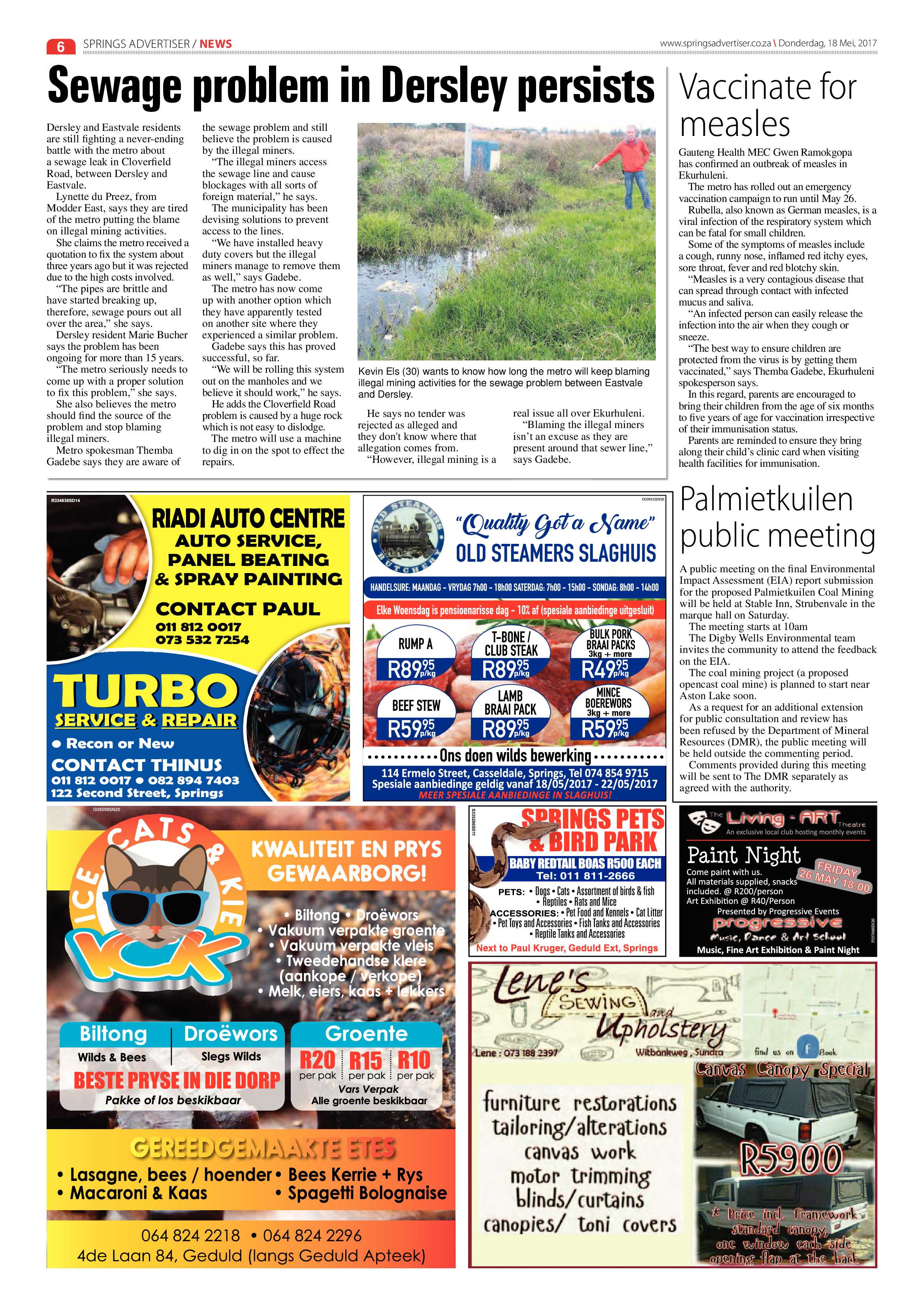 Springs Advertiser 18 May 2017 page 6