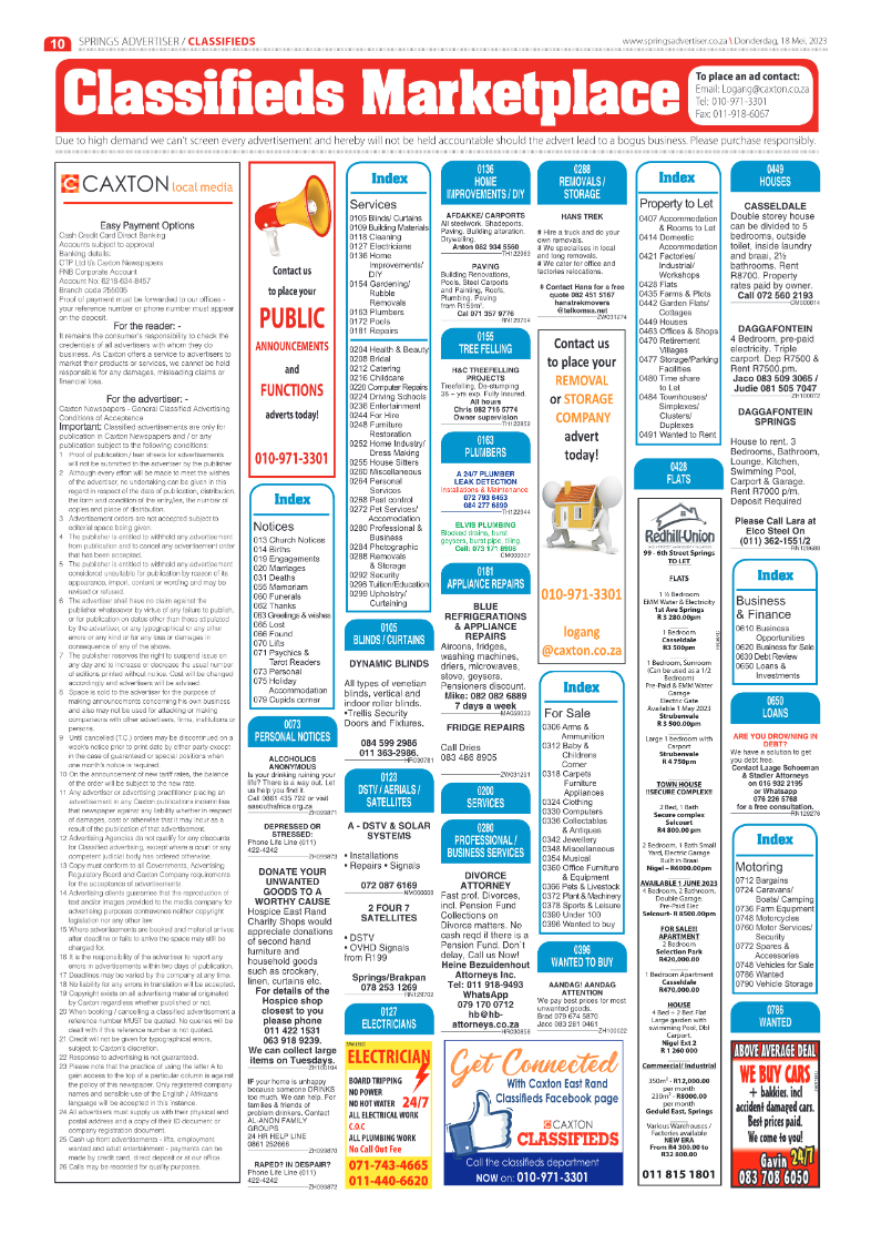 Springs Advertiser 18 May 2023 page 10