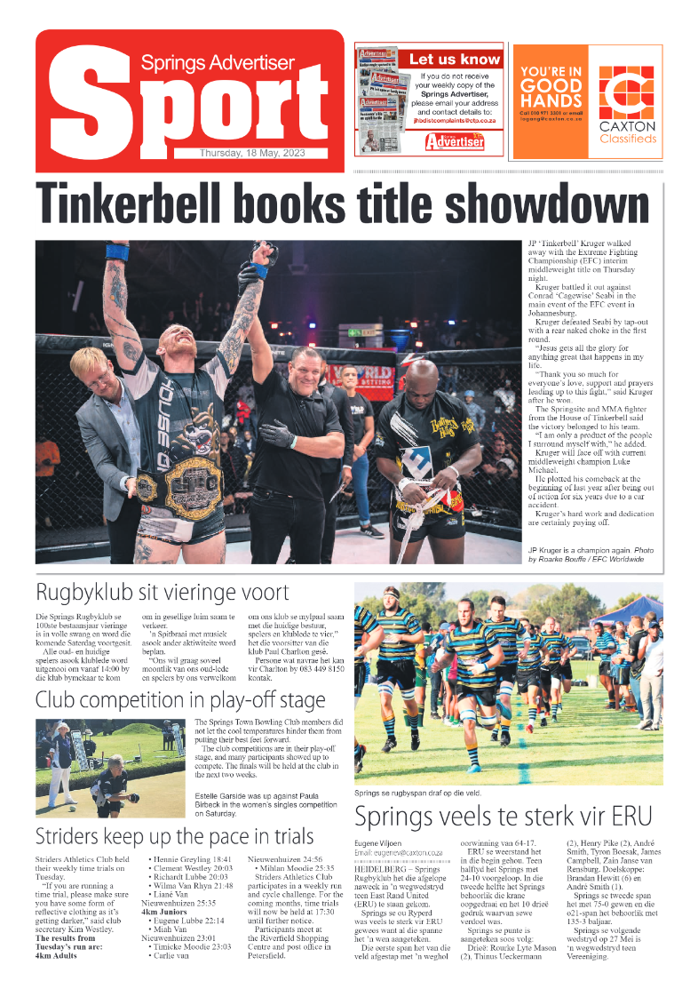 Springs Advertiser 18 May 2023 page 12