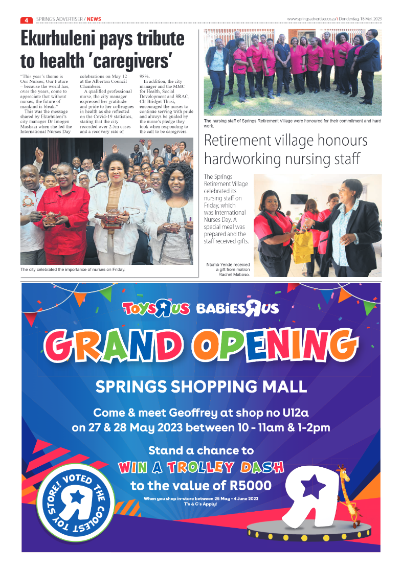 Springs Advertiser 18 May 2023 page 4