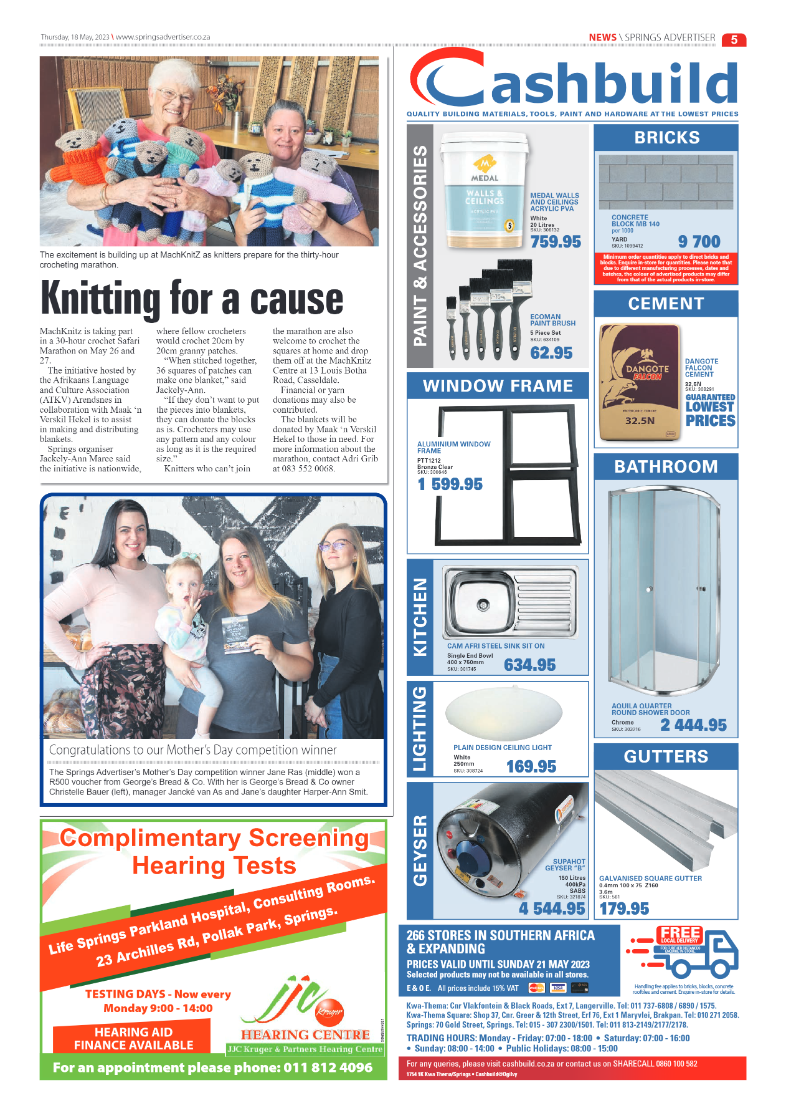 Springs Advertiser 18 May 2023 page 5