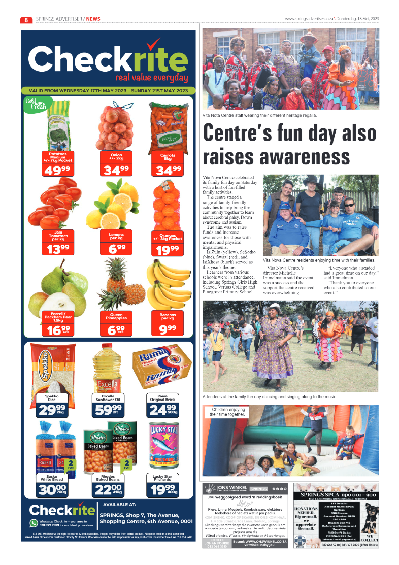 Springs Advertiser 18 May 2023 page 8