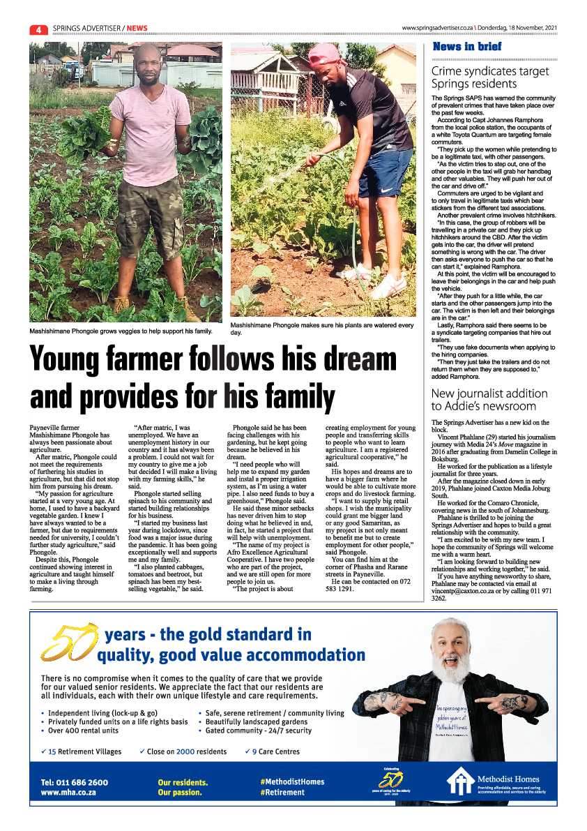 Springs Advertiser 18 November 2021 page 4