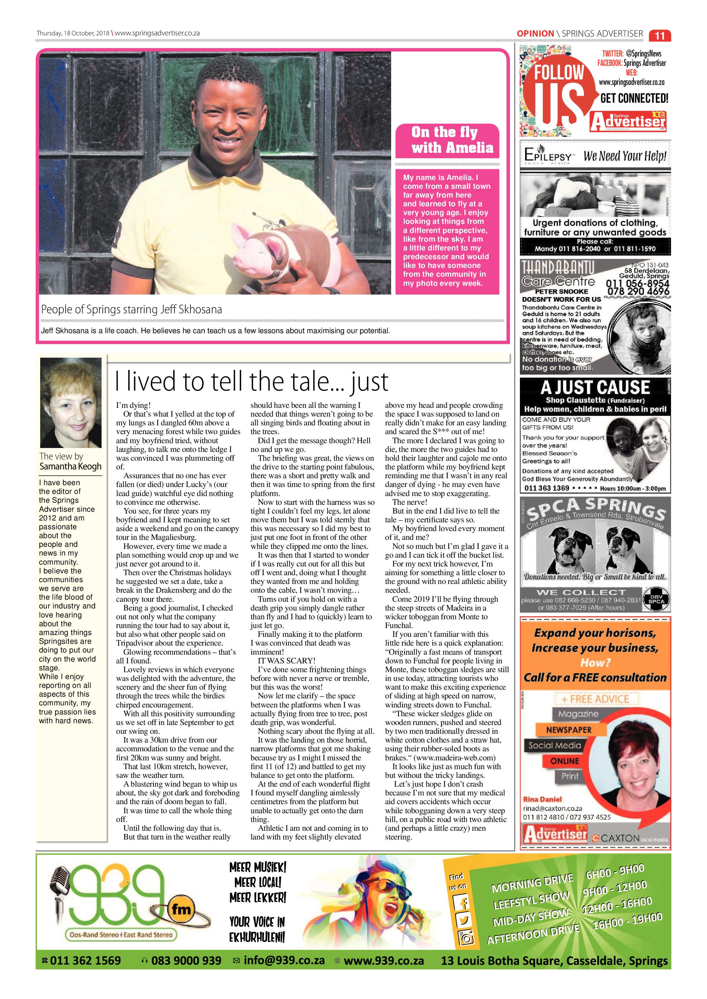 Springs Advertiser 18 October 2018 page 11