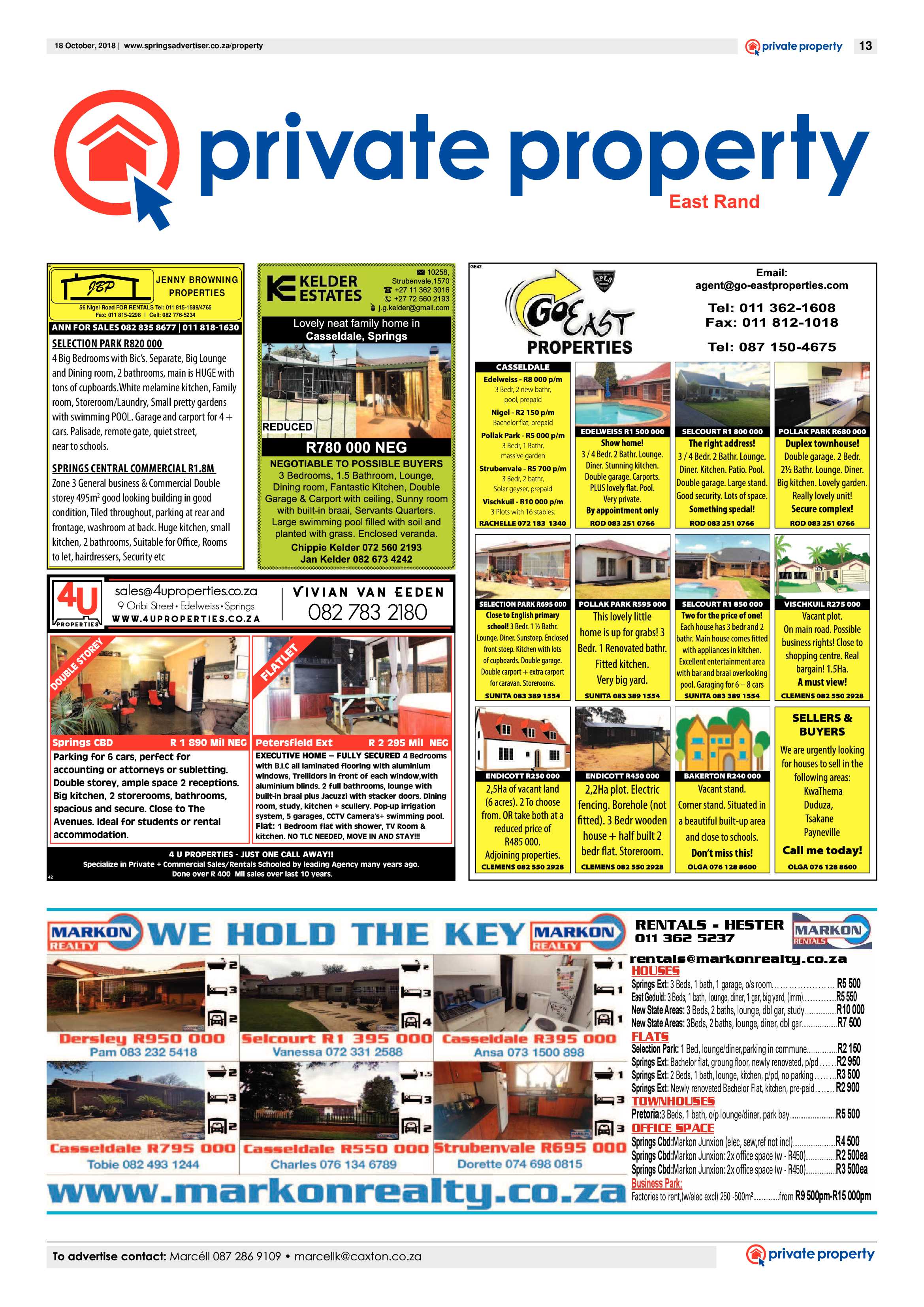 Springs Advertiser 18 October 2018 page 13