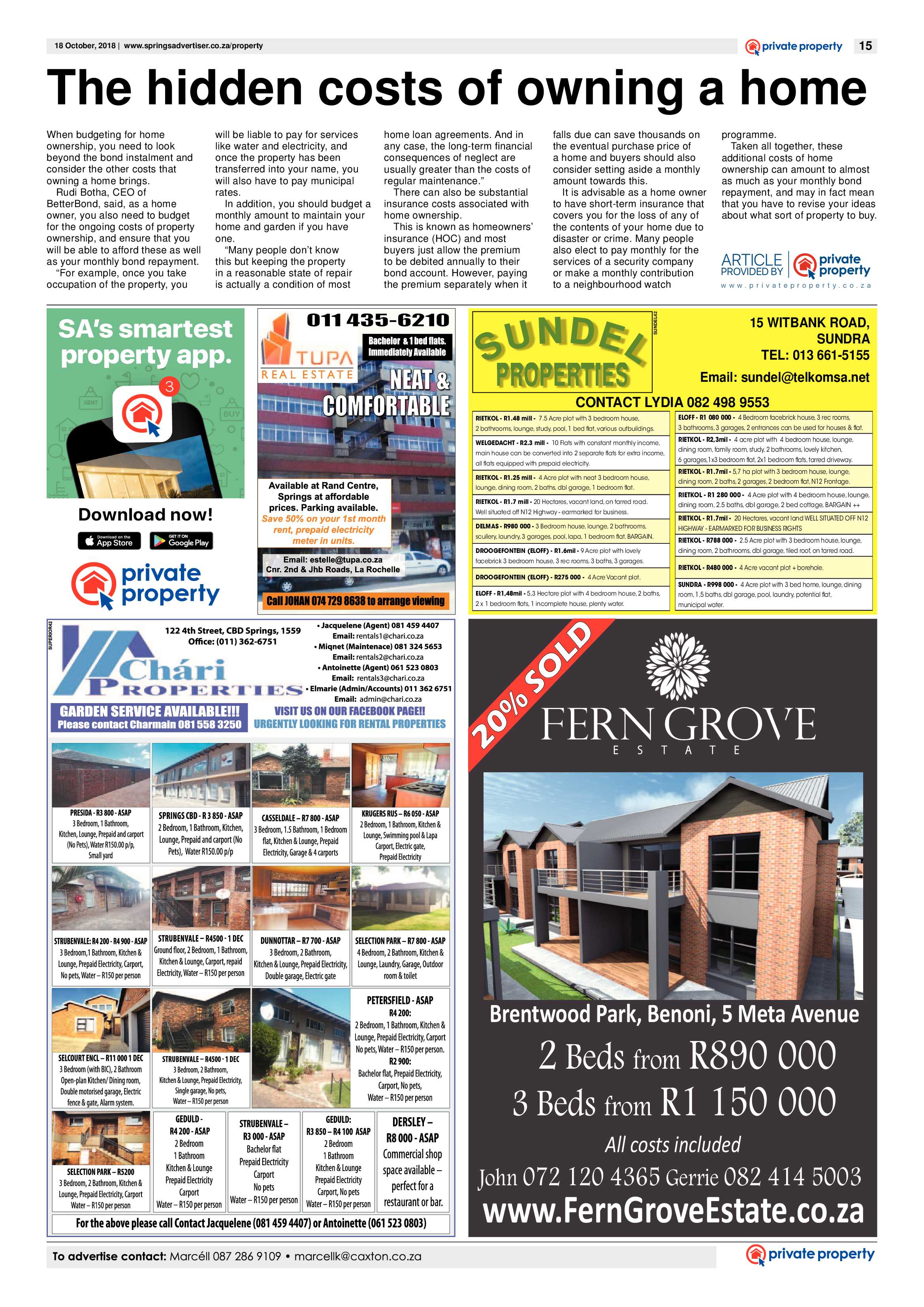 Springs Advertiser 18 October 2018 page 15