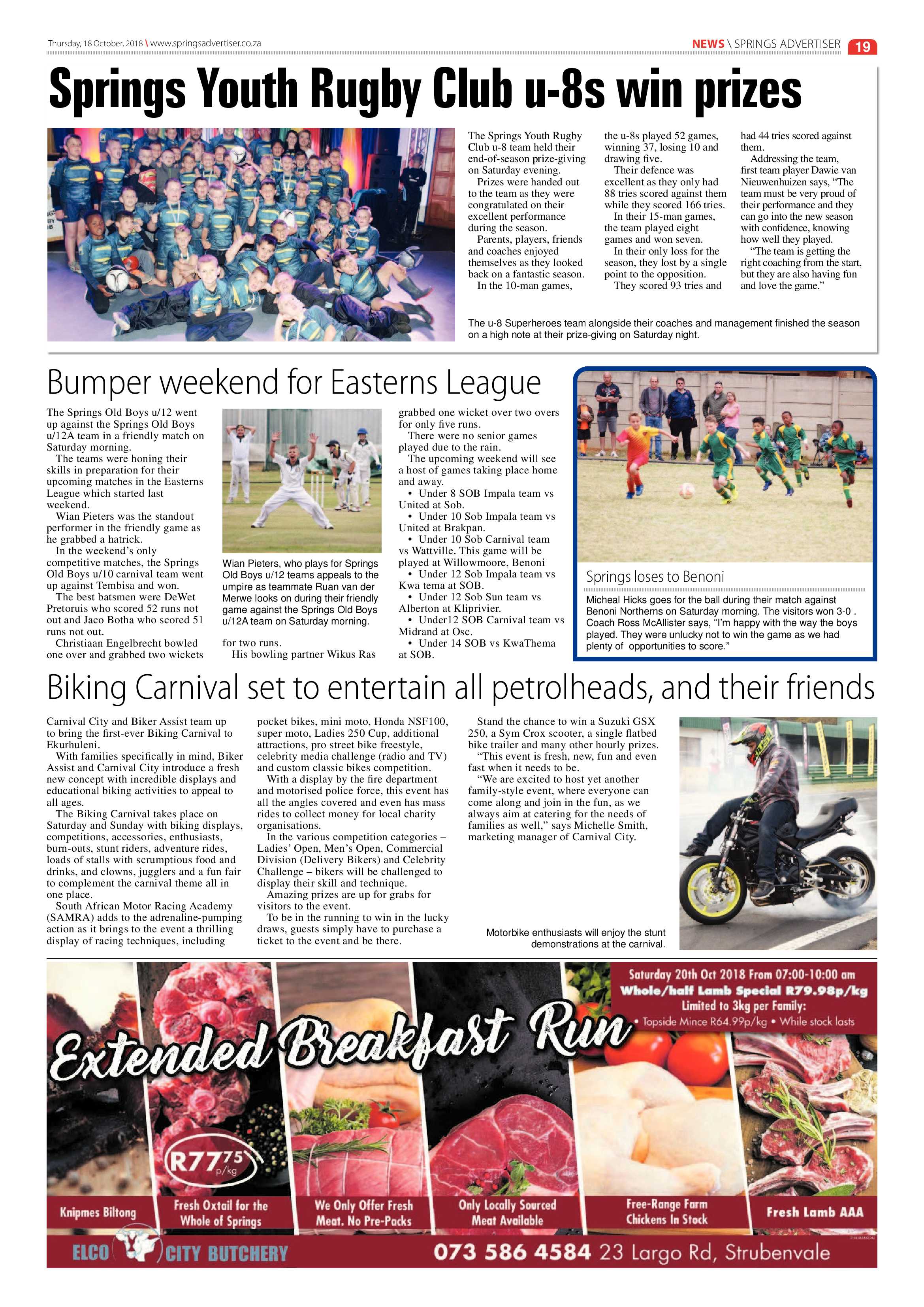 Springs Advertiser 18 October 2018 page 19