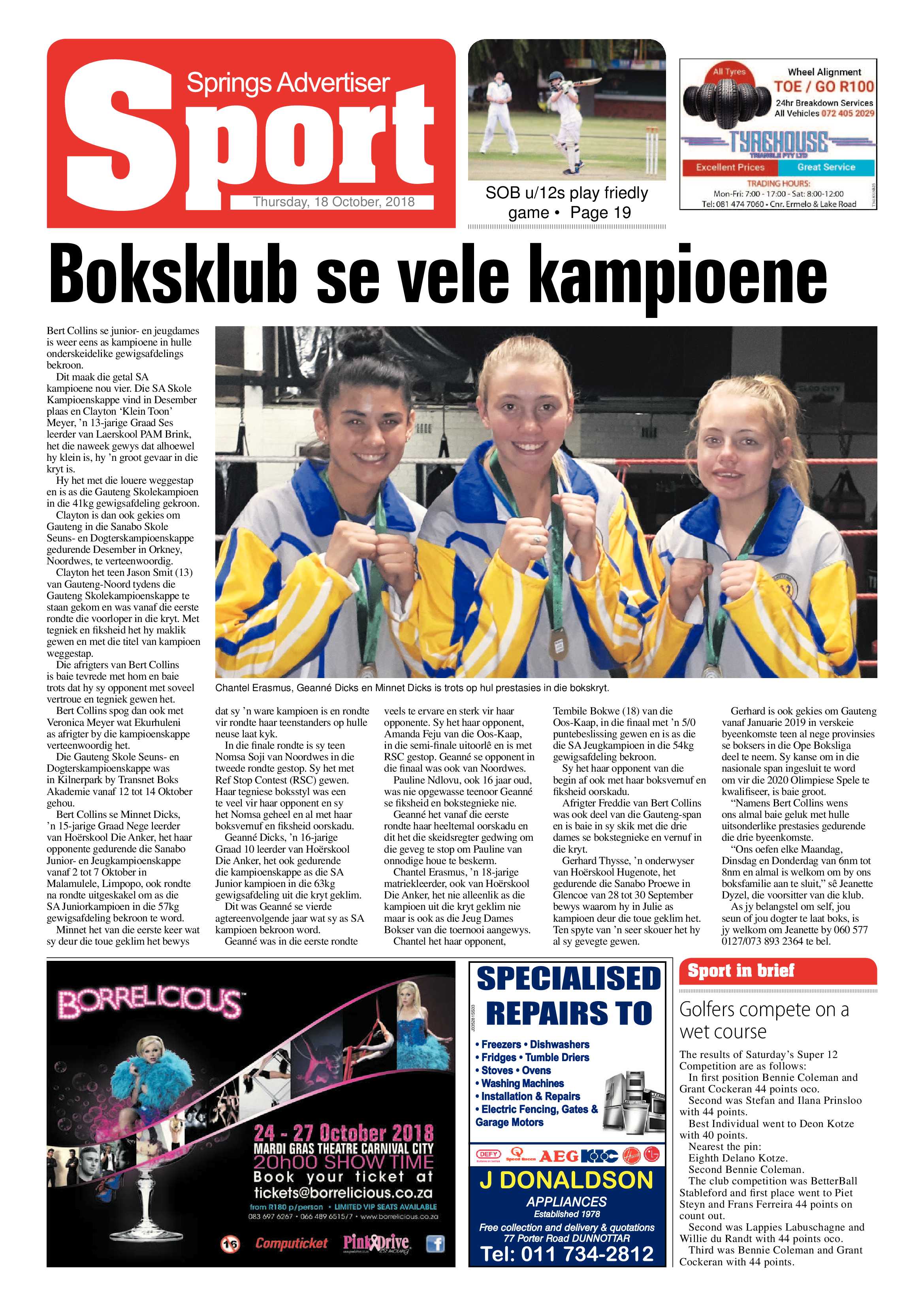 Springs Advertiser 18 October 2018 page 20