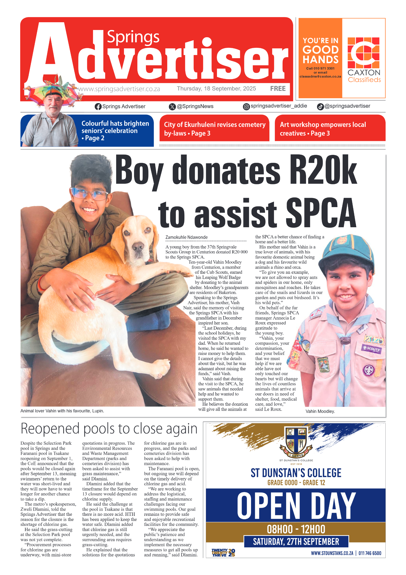 Springs Advertiser 18 September 2025 page 3