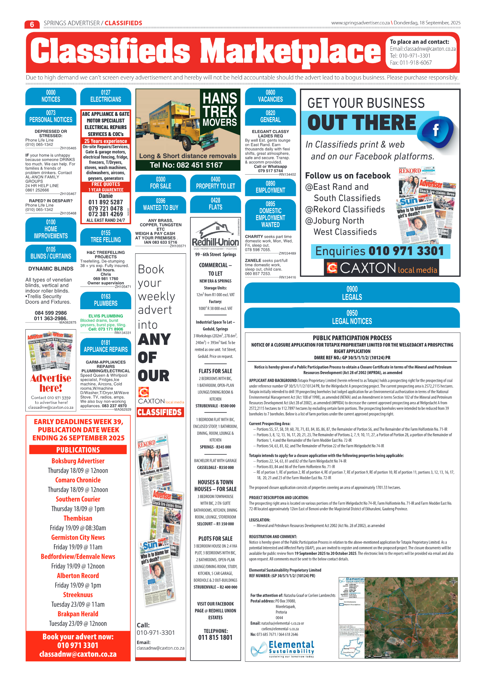 Springs Advertiser 18 September 2025 page 8