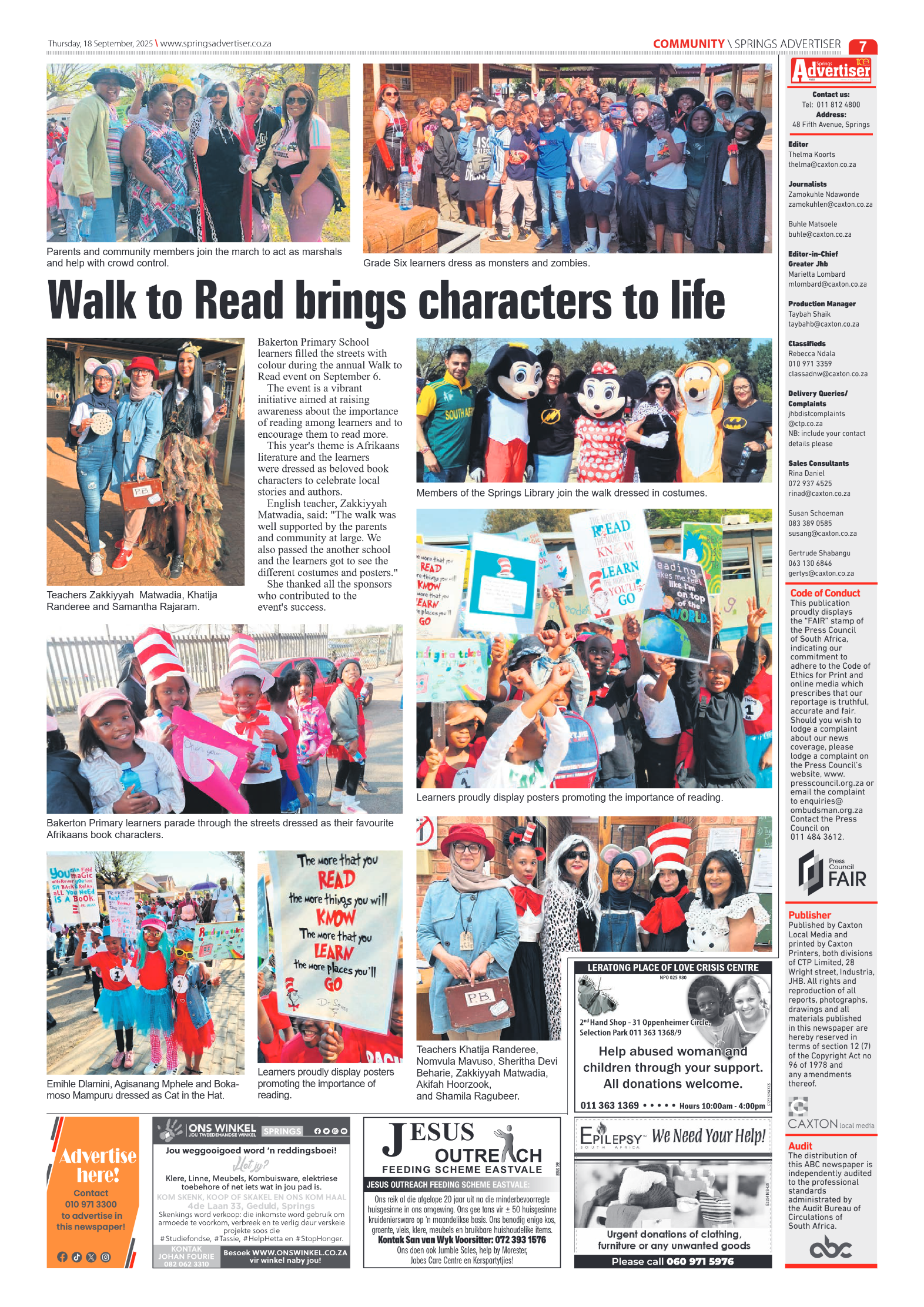 Springs Advertiser 18 September 2025 page 9