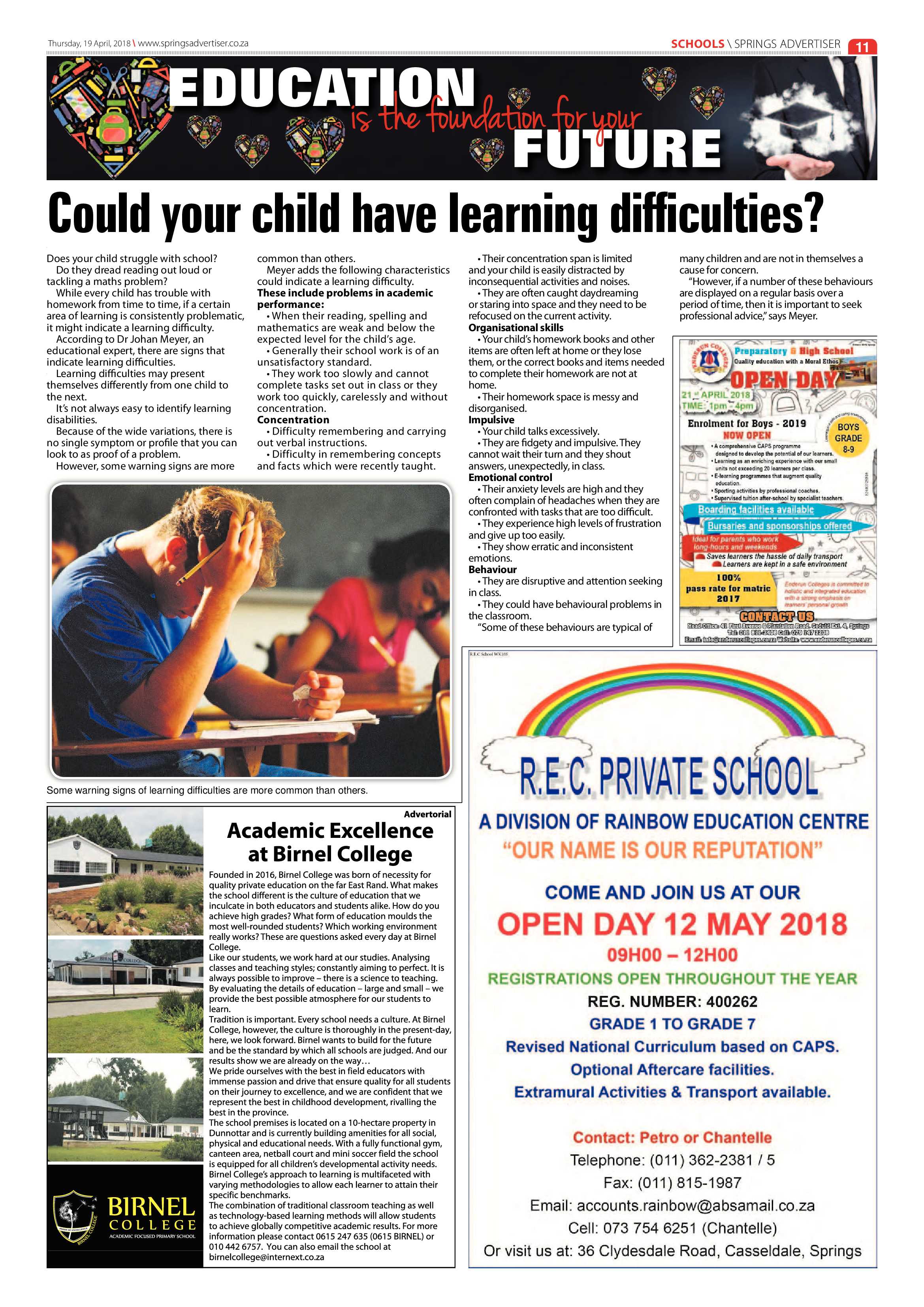 Springs Advertiser 19 April 2018 page 11