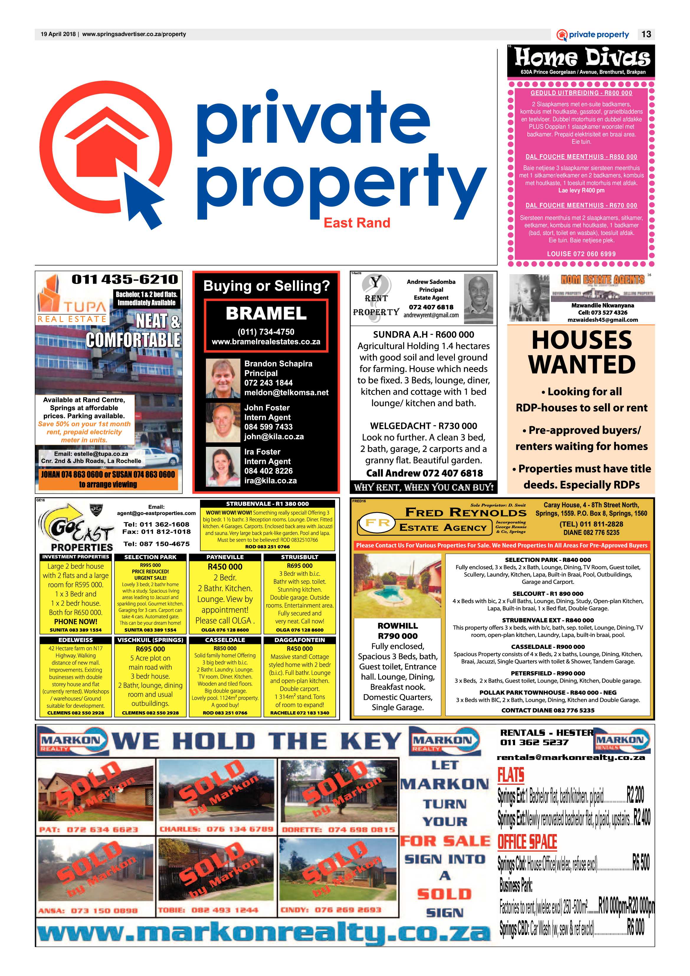 Springs Advertiser 19 April 2018 page 13