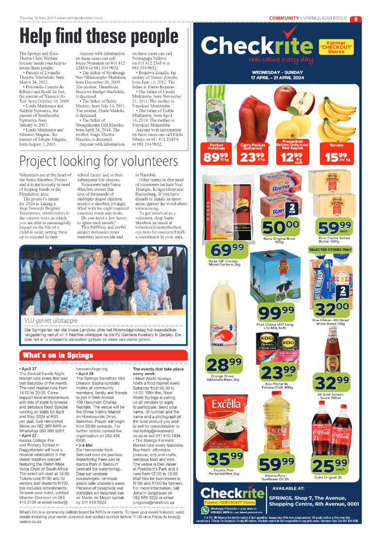 Springs Advertiser 19 April 2024 page 9