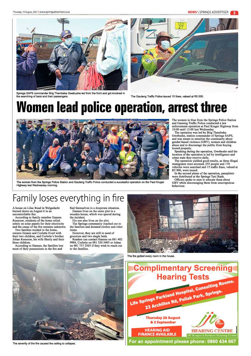 Springs Advertiser 19 August 2021 page 3