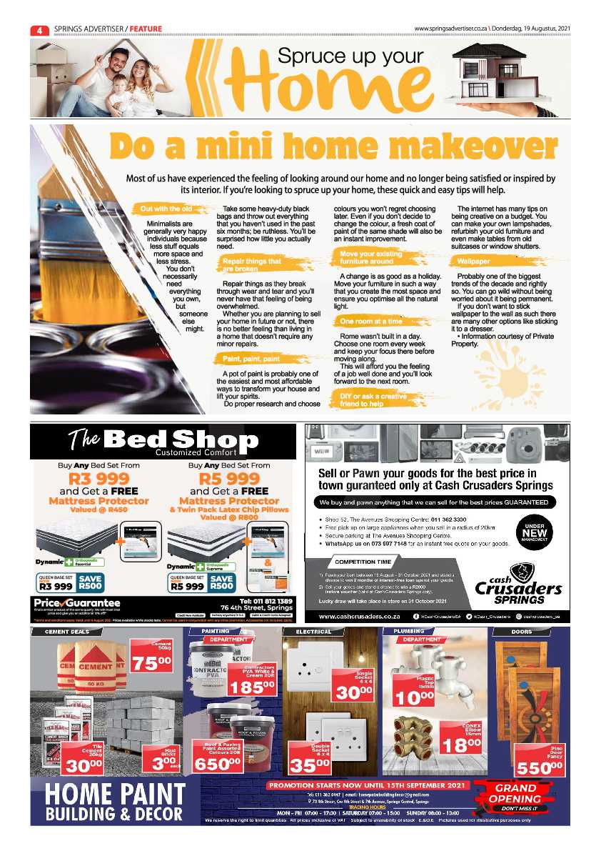 Springs Advertiser 19 August 2021 page 4