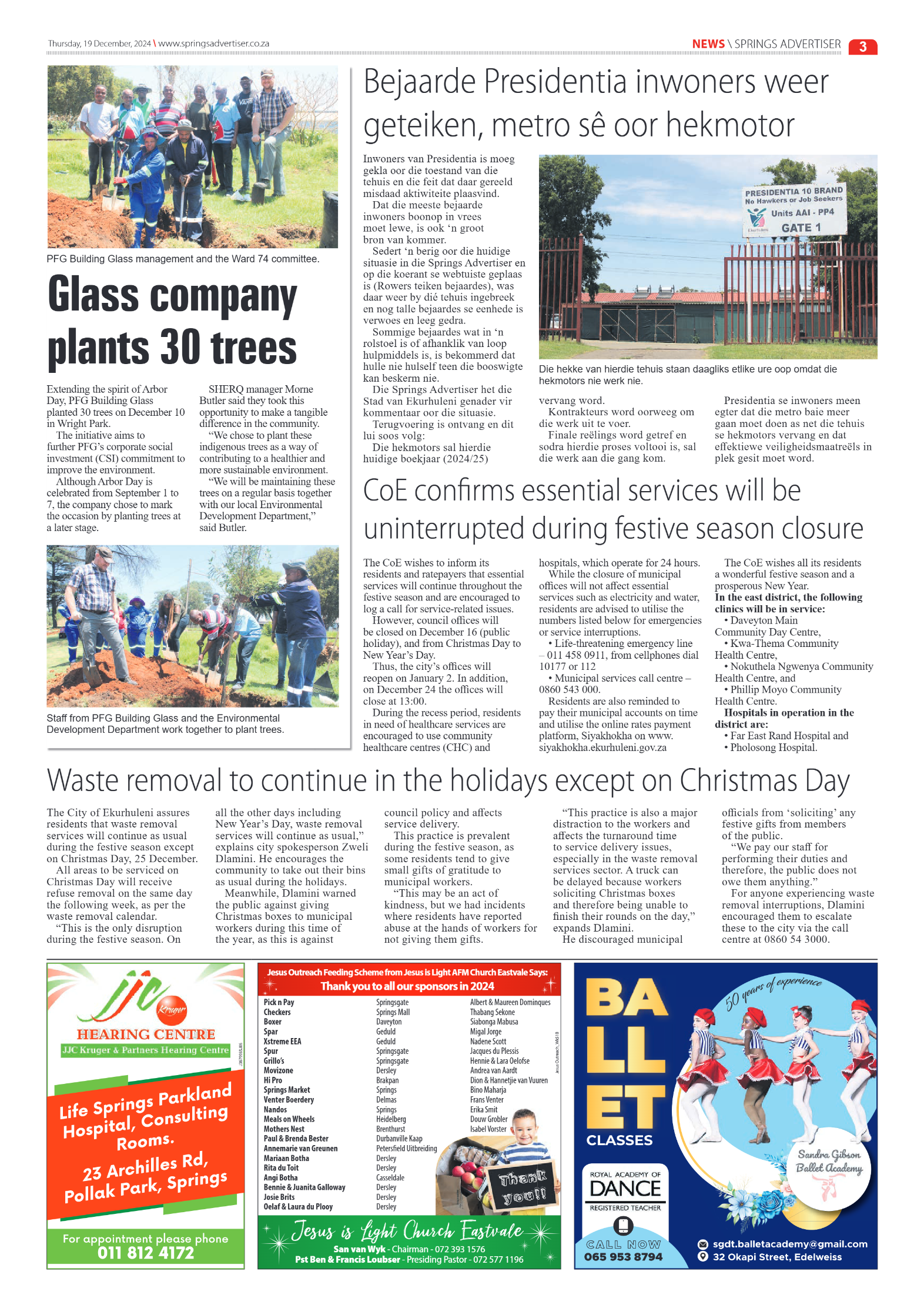 Springs Advertiser 19 December 2024 page 3
