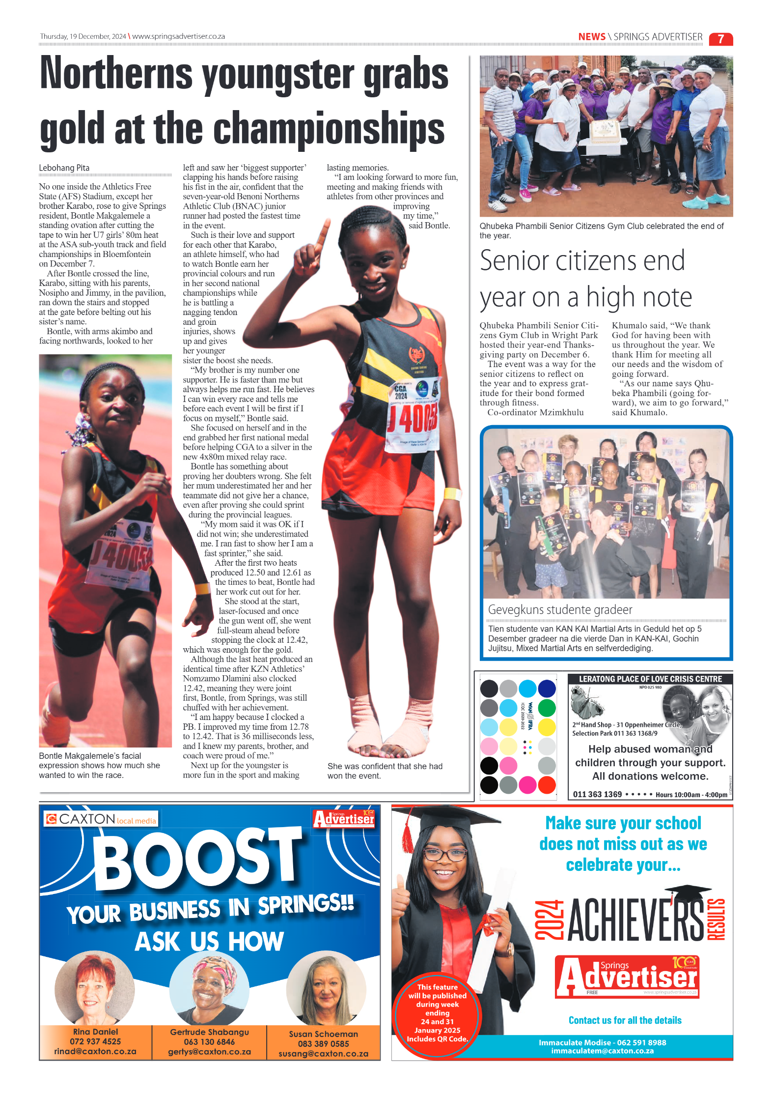 Springs Advertiser 19 December 2024 page 7