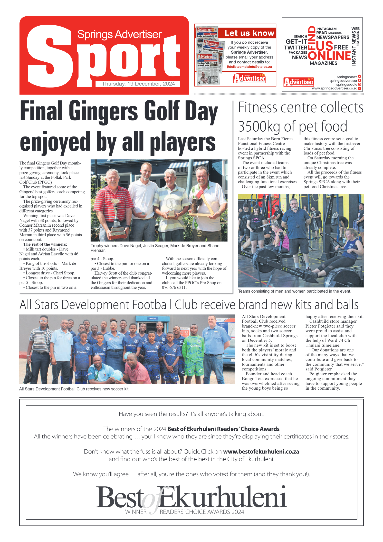 Springs Advertiser 19 December 2024 page 8
