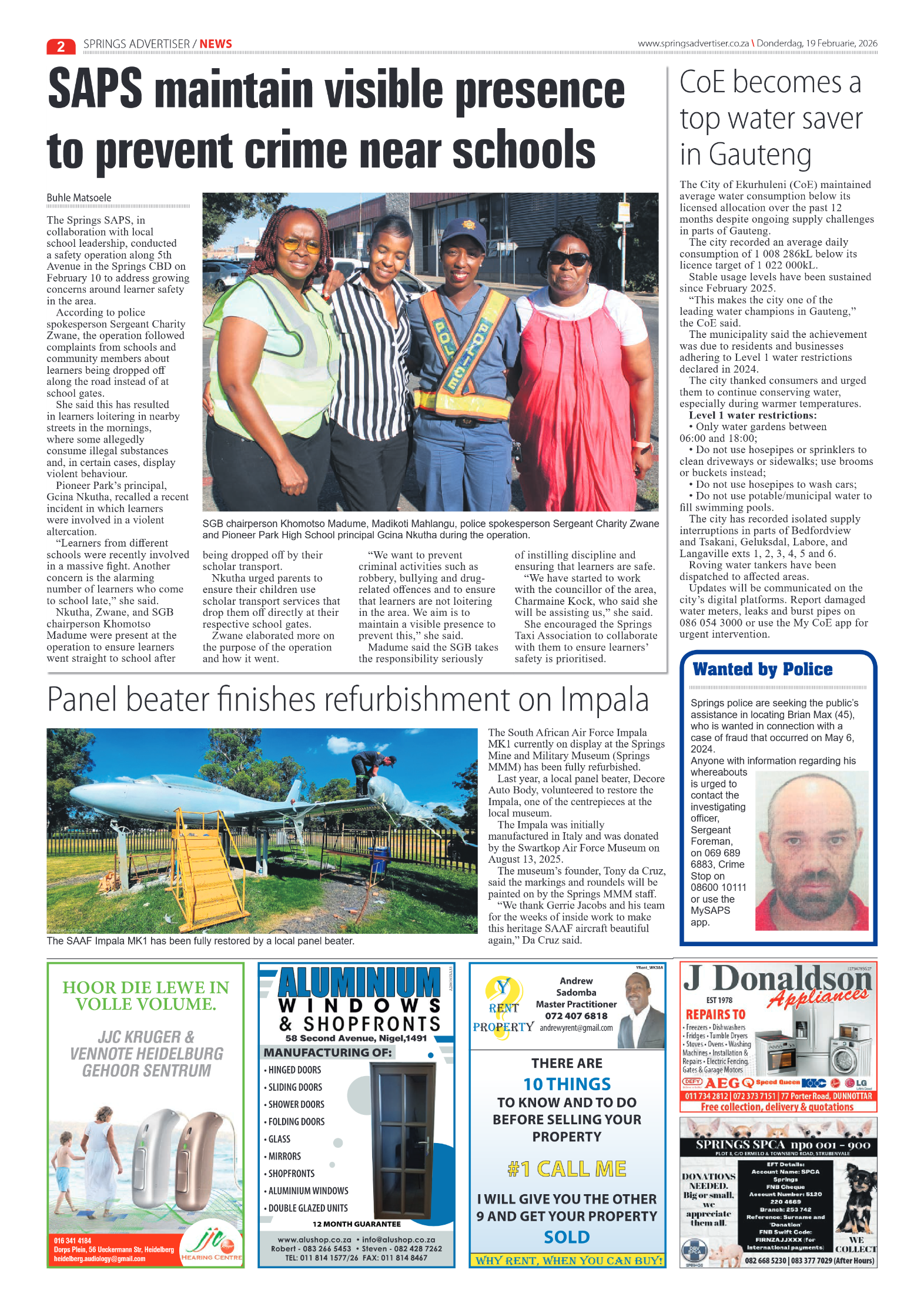 Springs Advertiser 19 February 2026 page 2