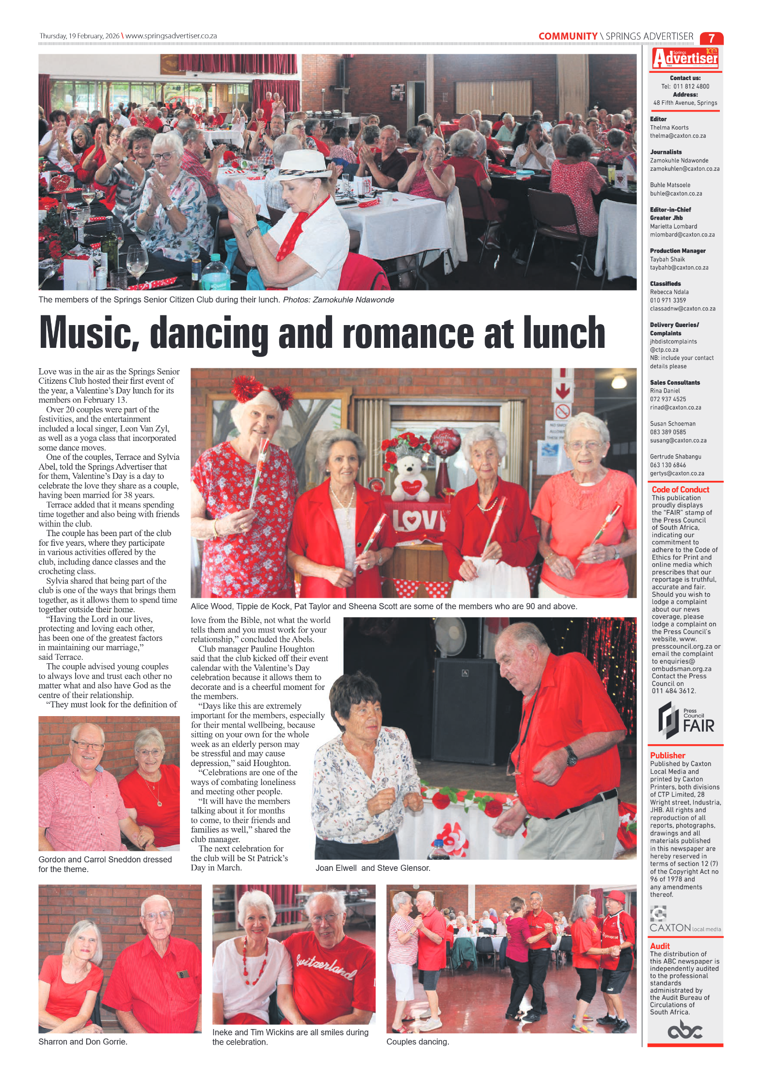 Springs Advertiser 19 February 2026 page 7