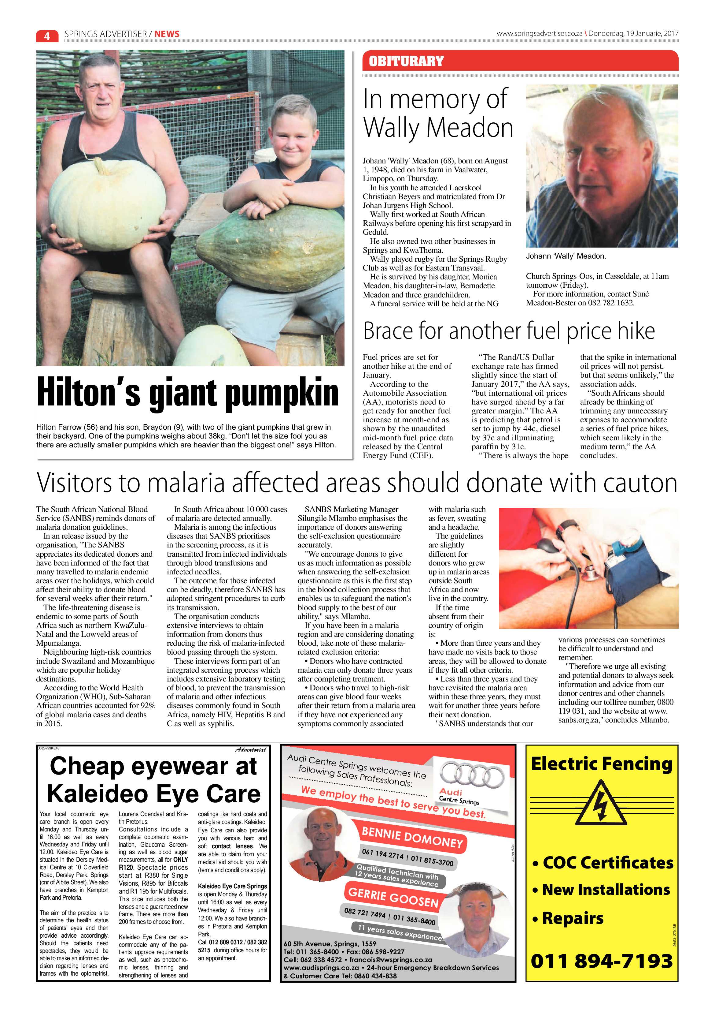 Springs Advertiser 19 January 2017 page 4
