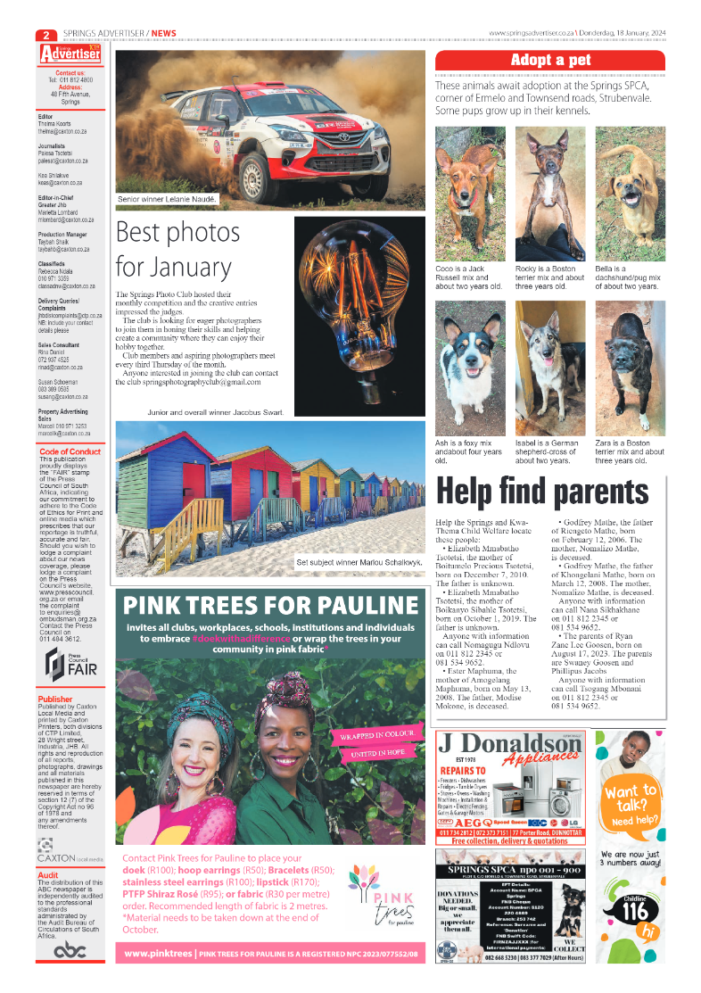 Springs Advertiser 19 January 2024 page 2
