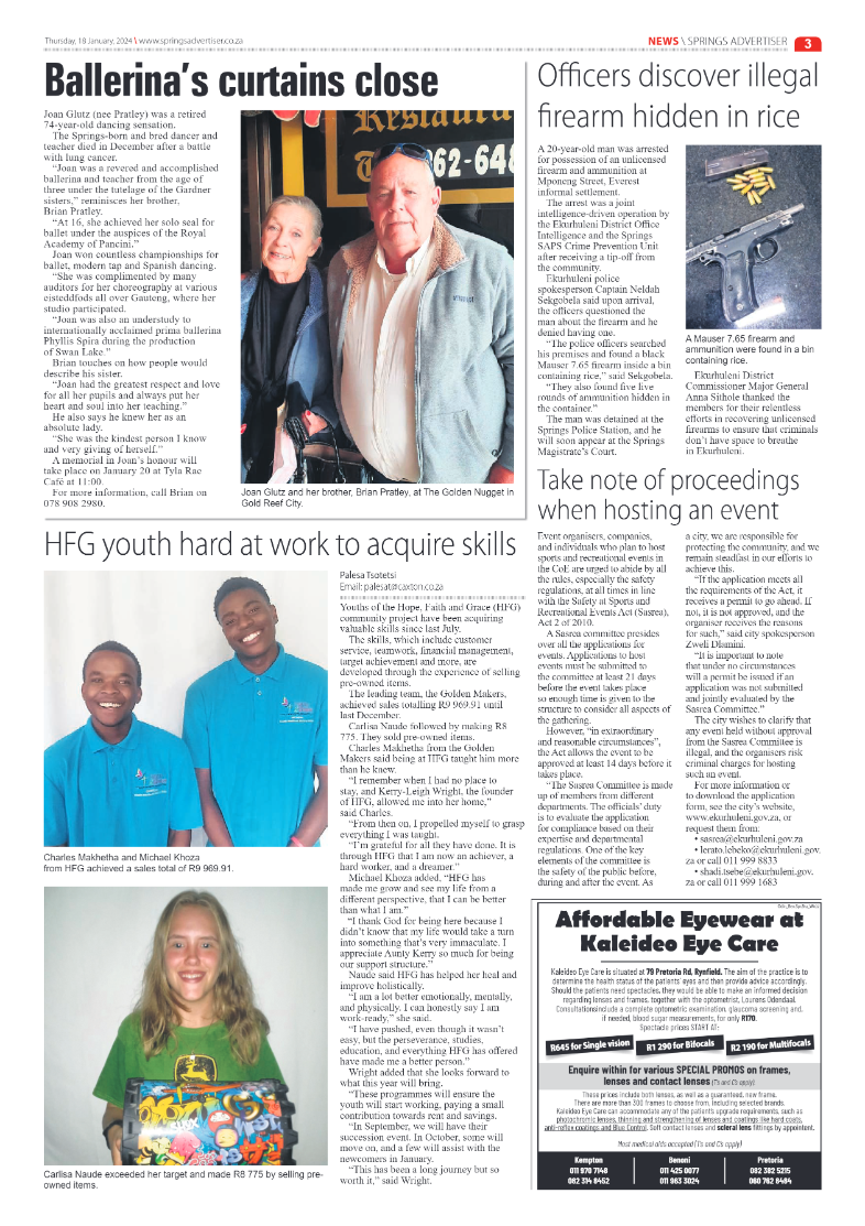 Springs Advertiser 19 January 2024 page 3