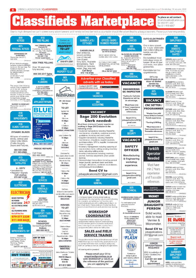 Springs Advertiser 19 January 2024 page 6
