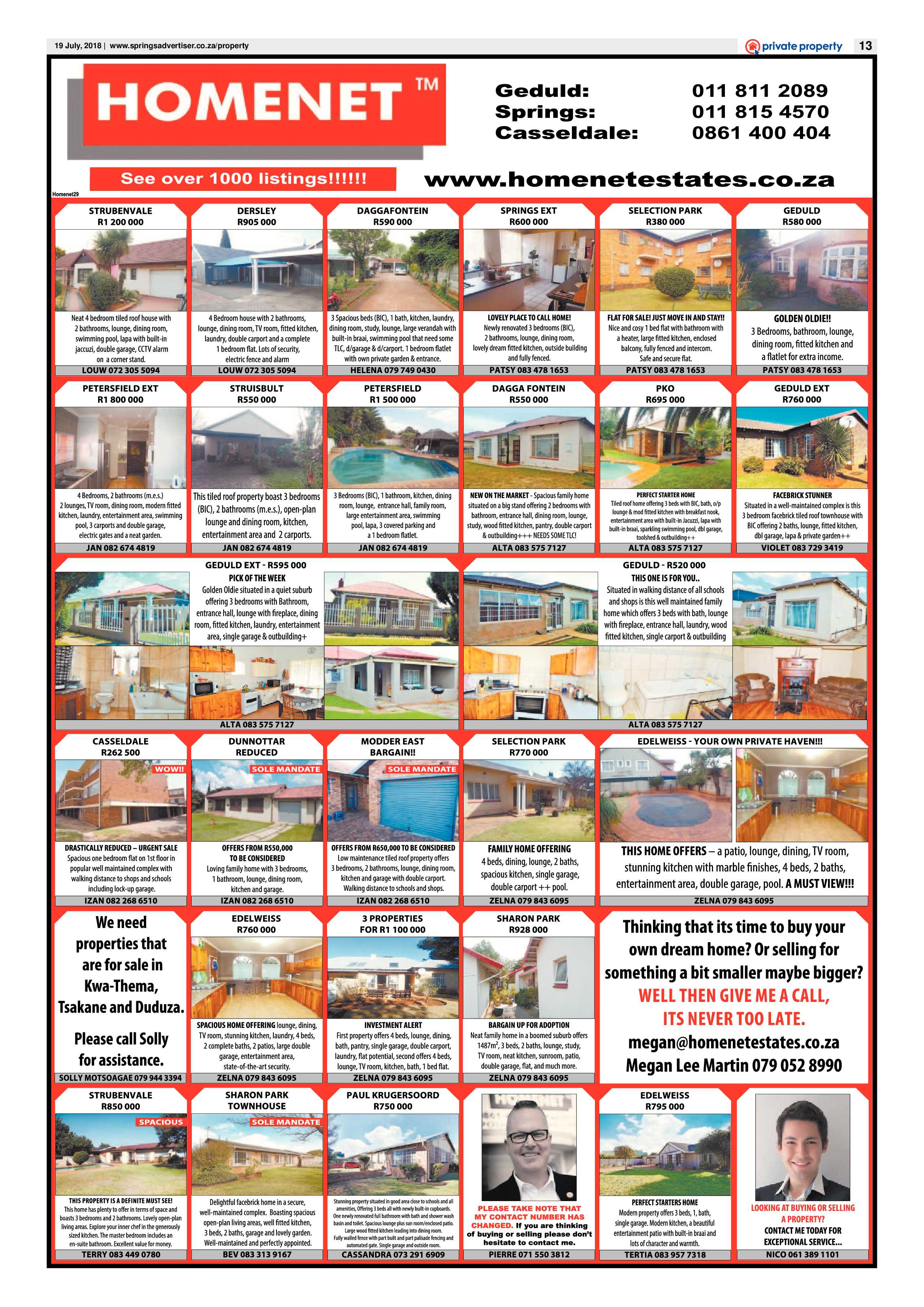 Springs Advertiser 19 July 2018 page 13