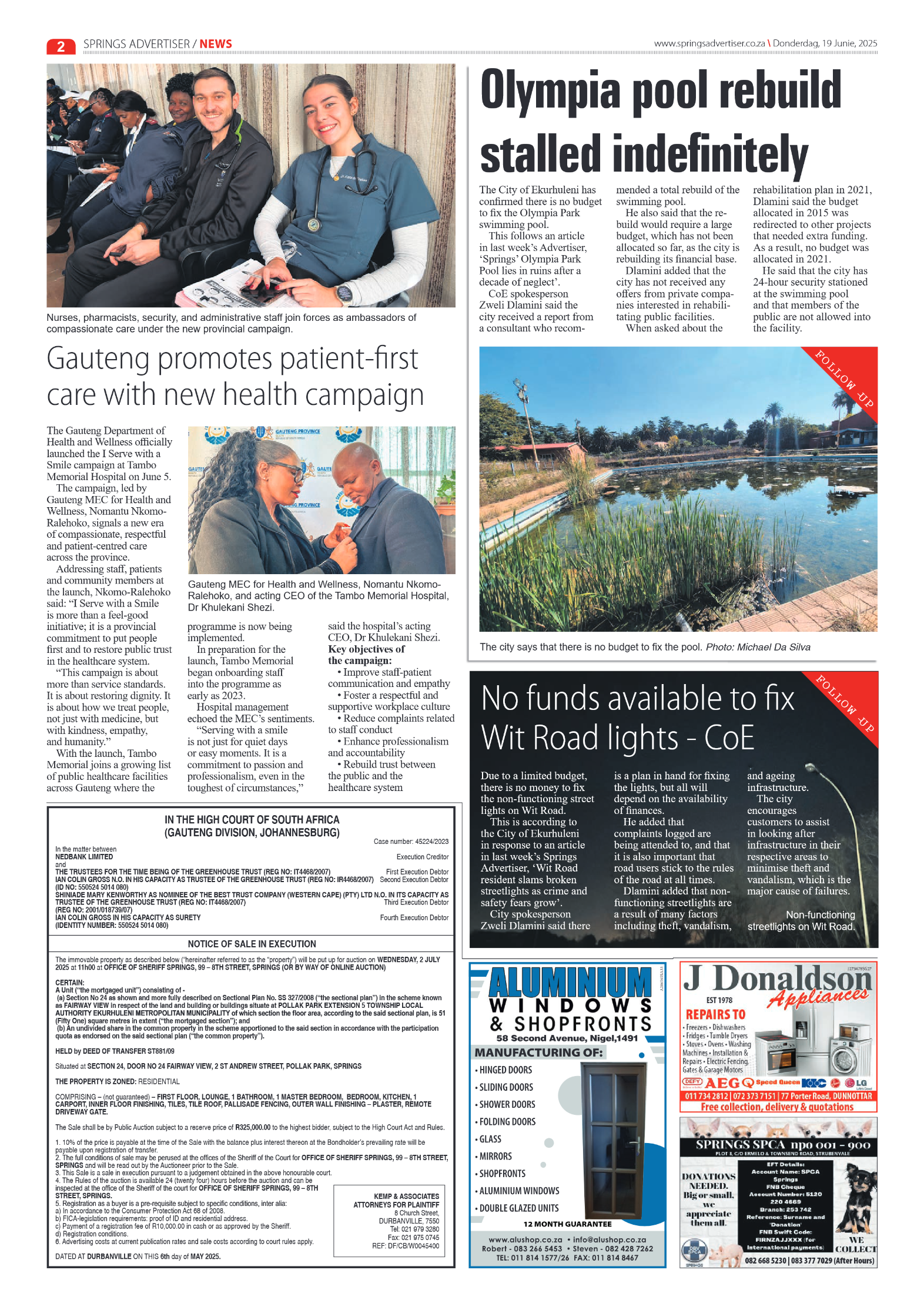 Springs Advertiser 19 June 2025 page 2