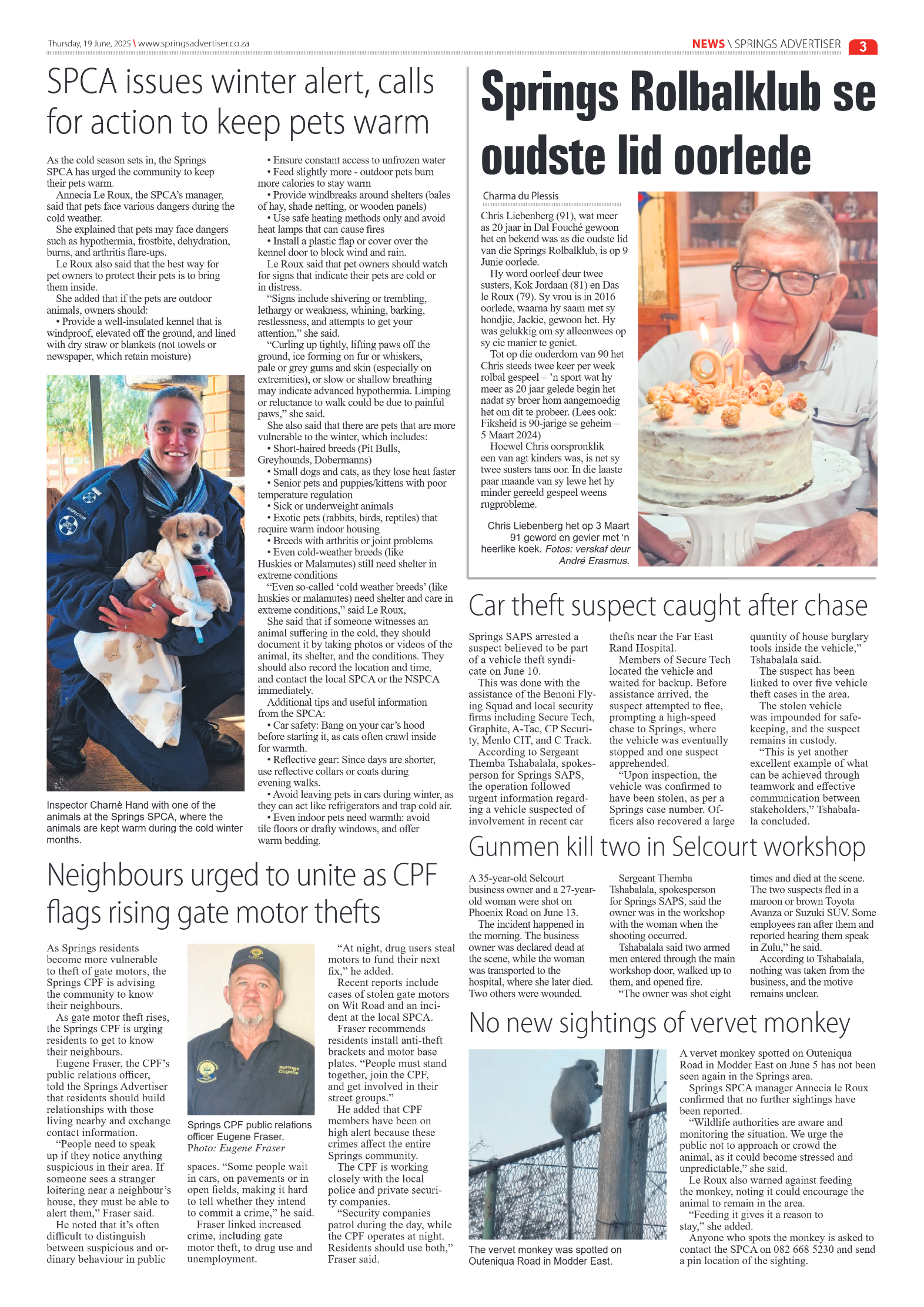 Springs Advertiser 19 June 2025 page 3