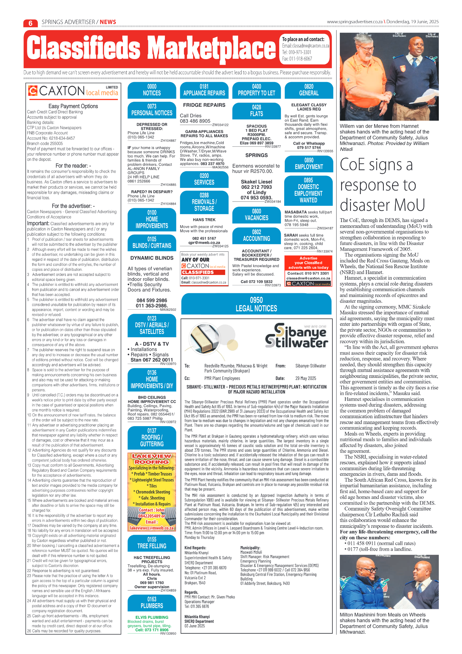 Springs Advertiser 19 June 2025 page 6