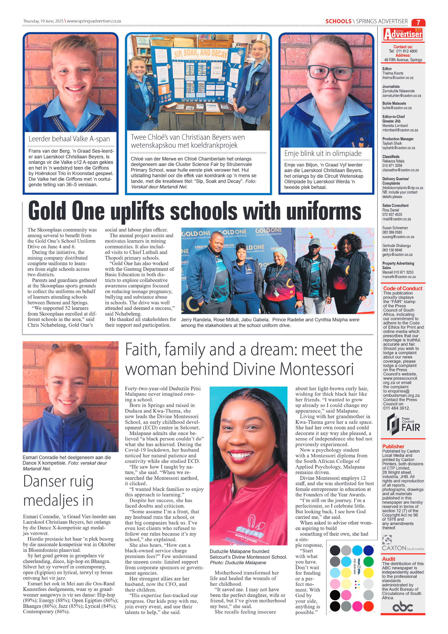 Springs Advertiser 19 June 2025 page 7