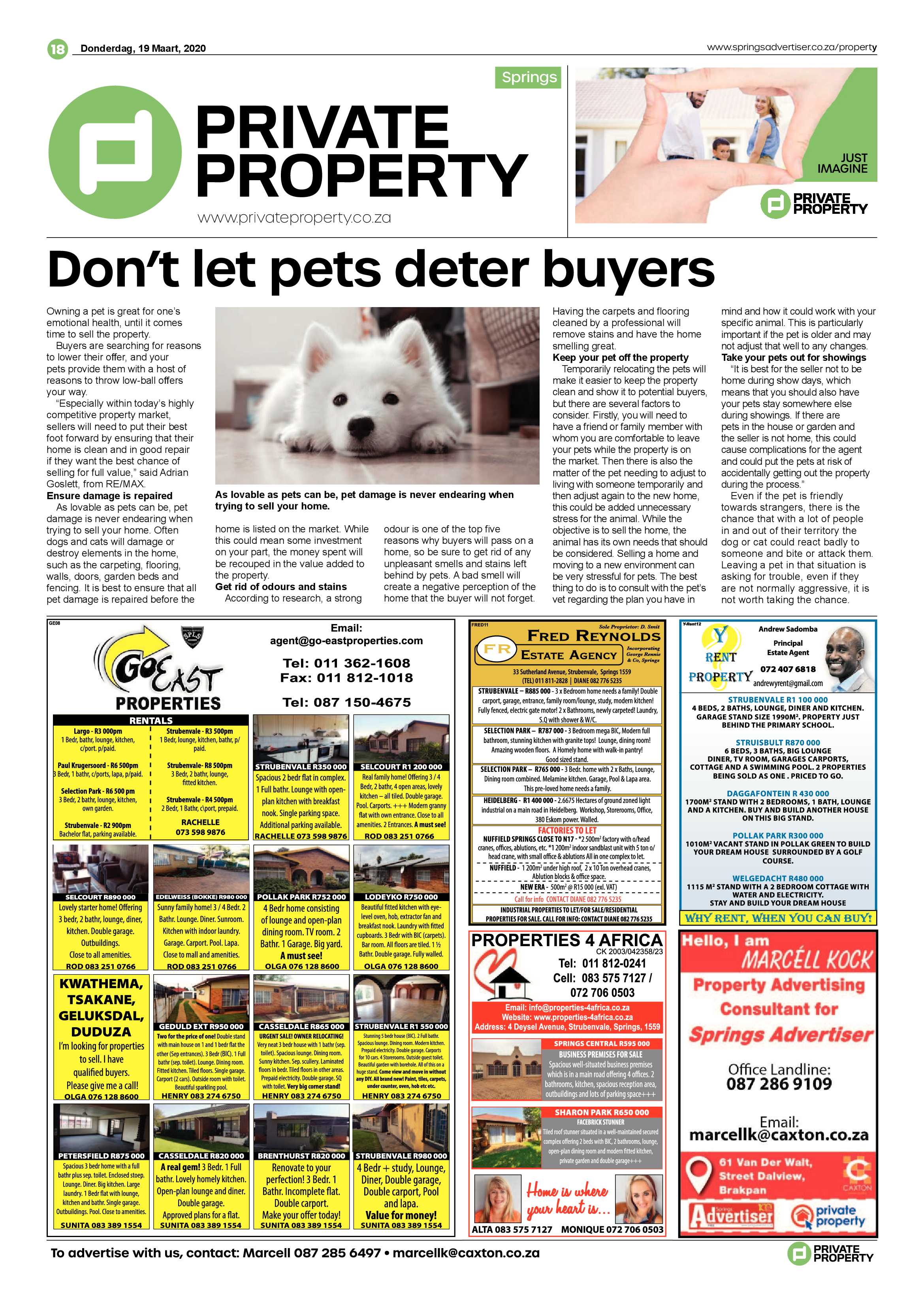 Springs Advertiser 19 March 2020 page 18