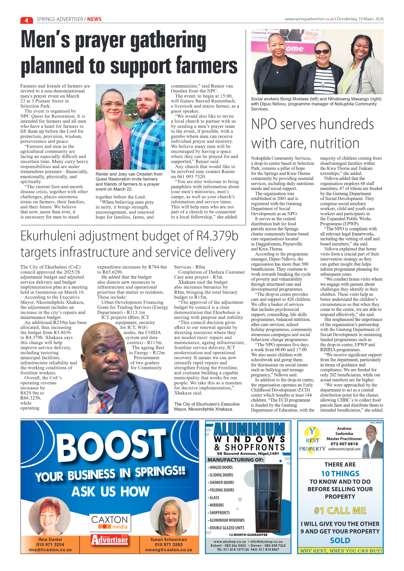Springs Advertiser 19 March 2026 page 4