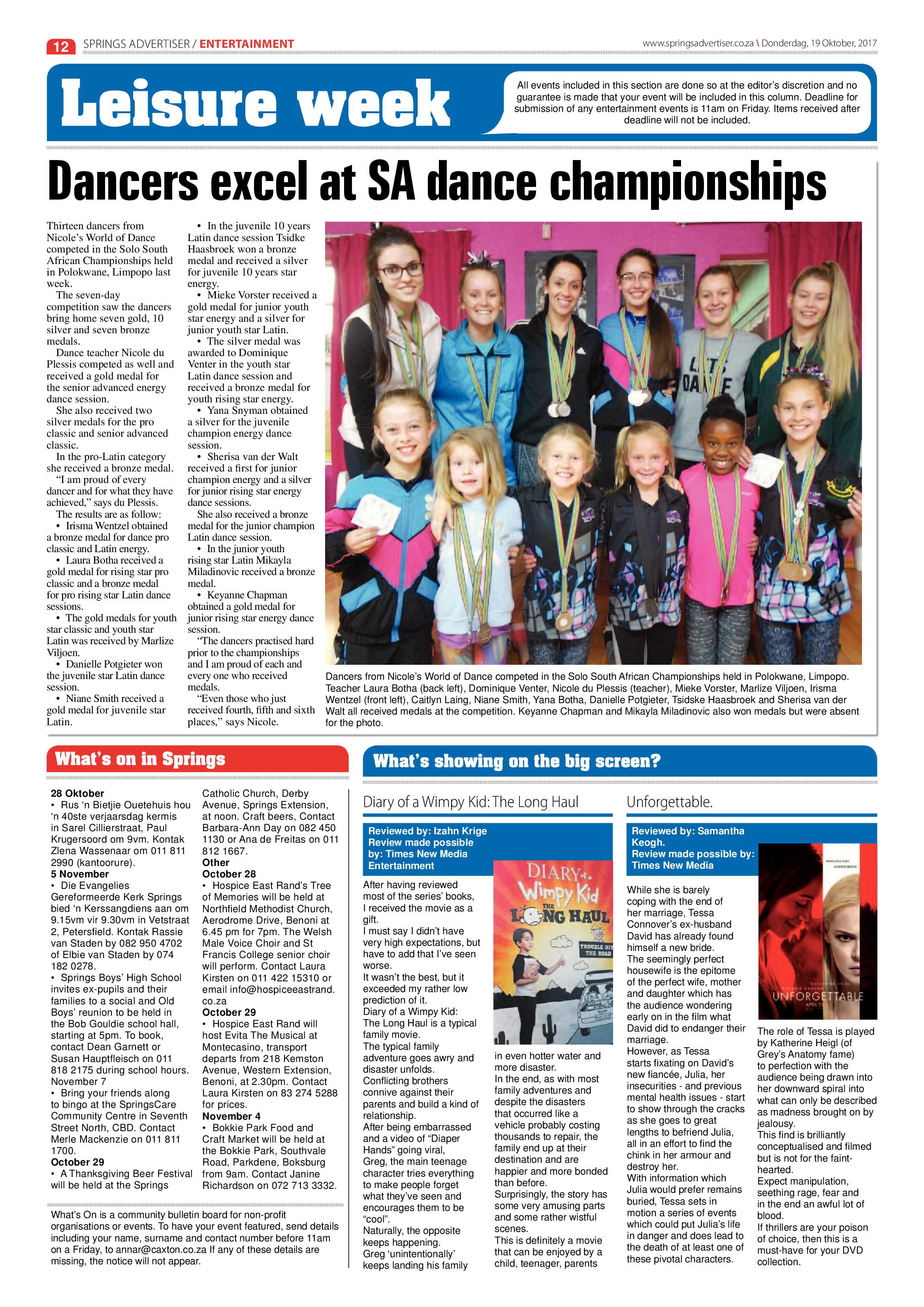 Springs Advertiser 19 October 2017 page 12