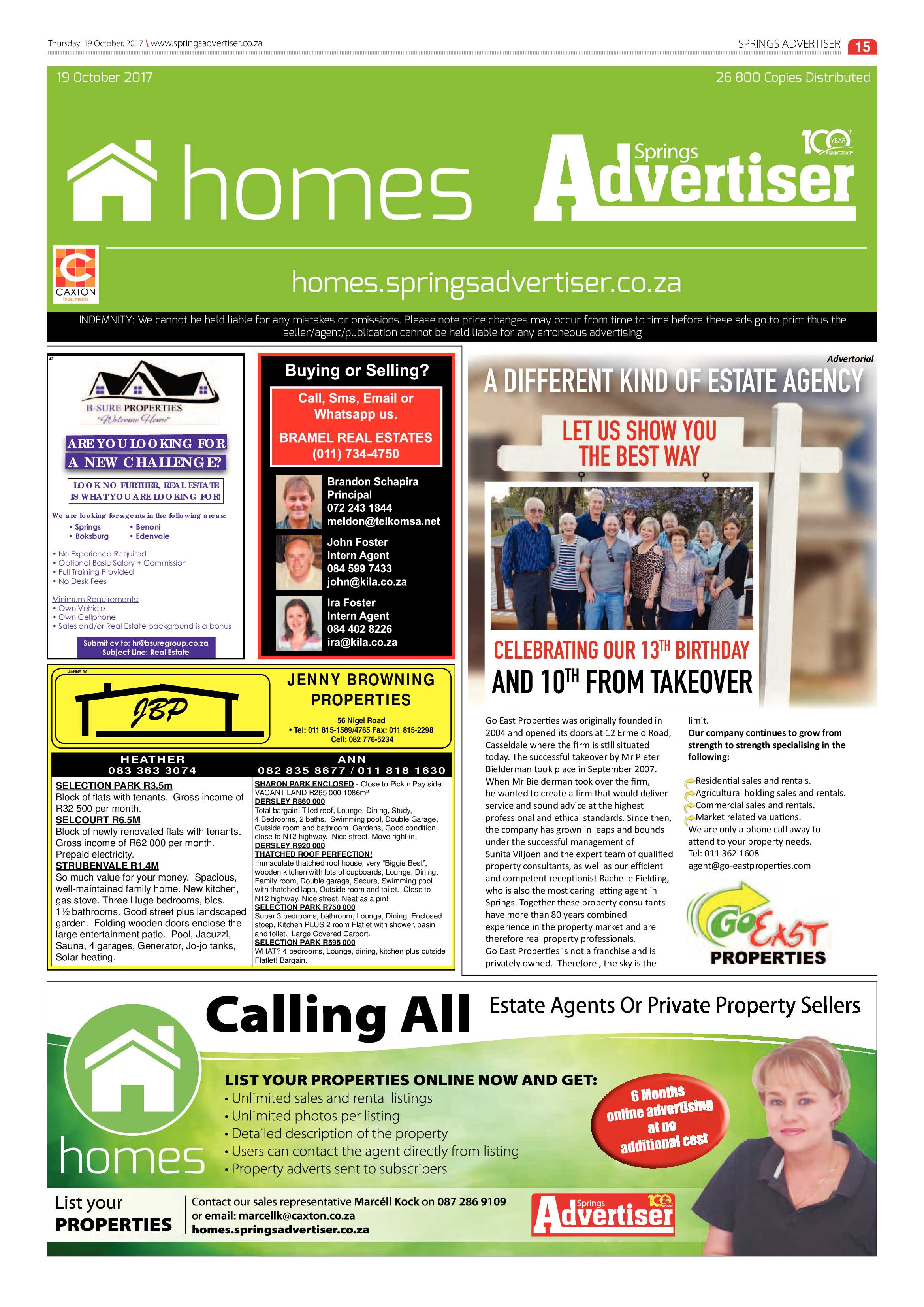 Springs Advertiser 19 October 2017 page 15