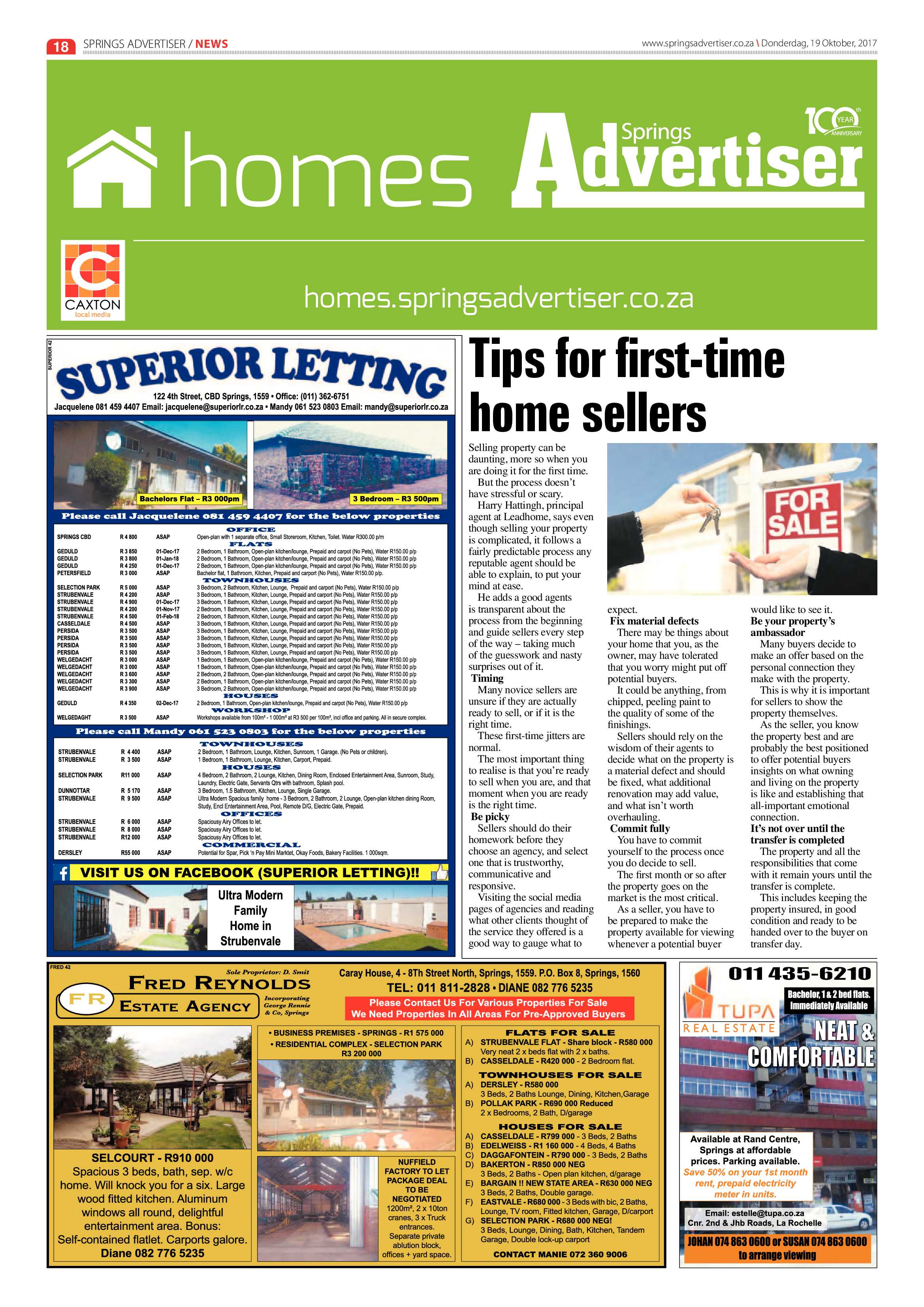 Springs Advertiser 19 October 2017 page 18
