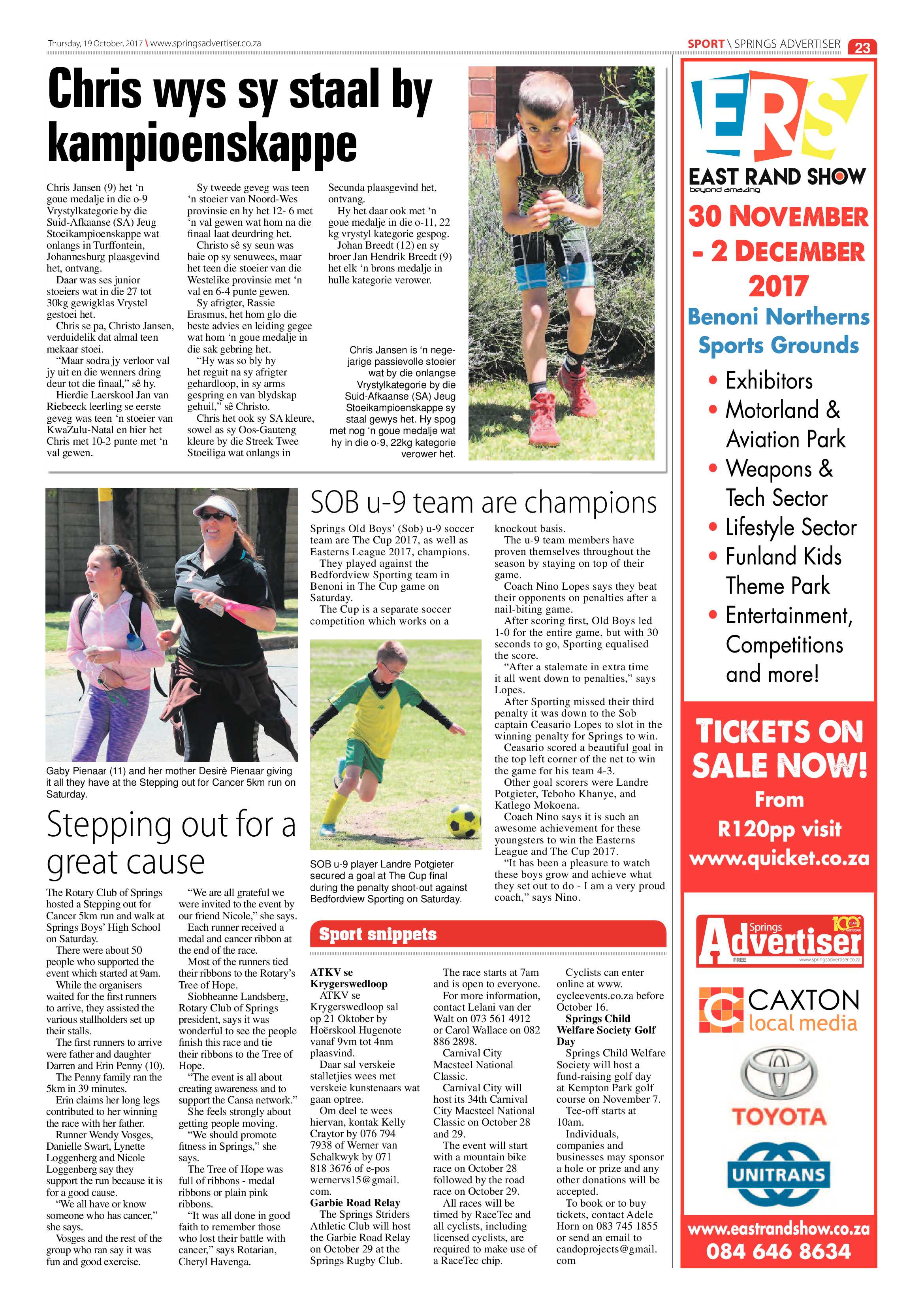 Springs Advertiser 19 October 2017 page 23