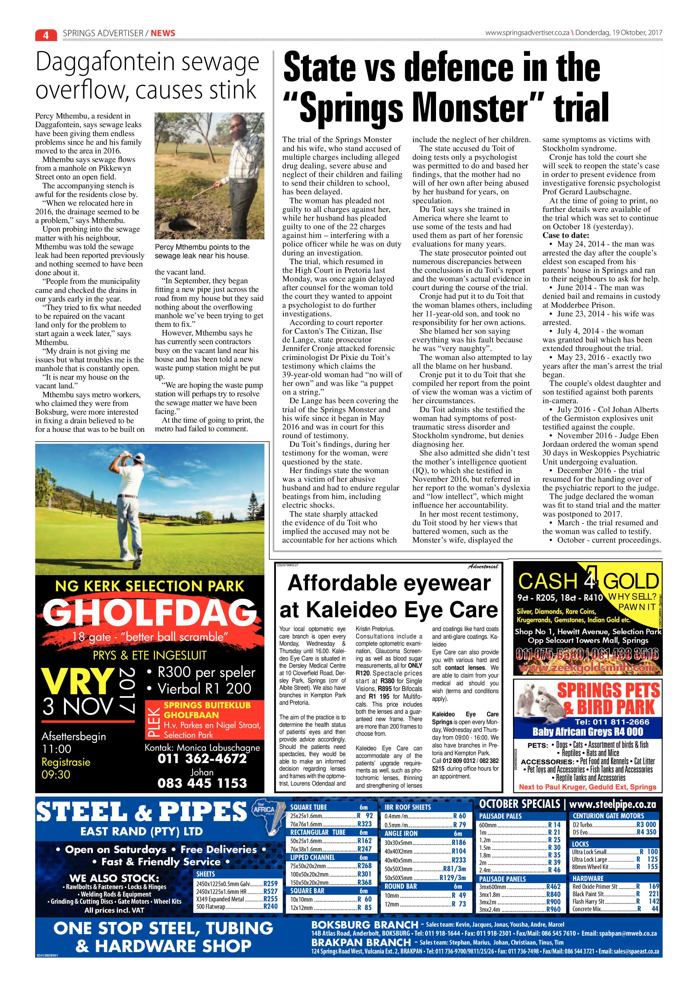 Springs Advertiser 19 October 2017 page 4