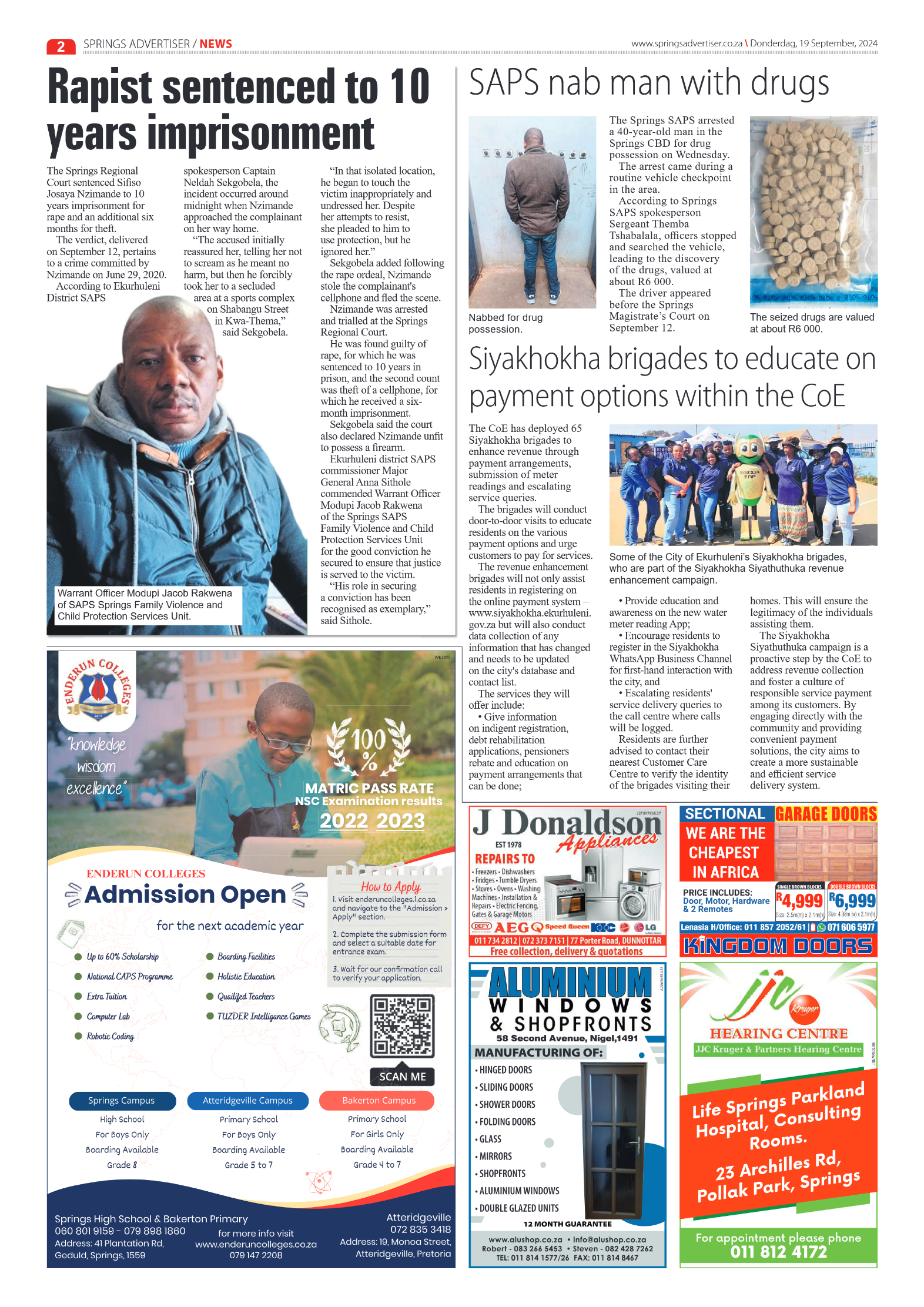 Springs Advertiser 19 September 2024 page 2