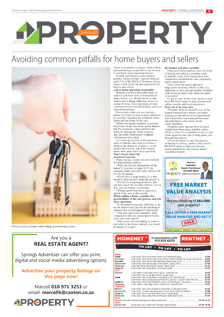 Springs Advertiser 1 August 2024 page 17